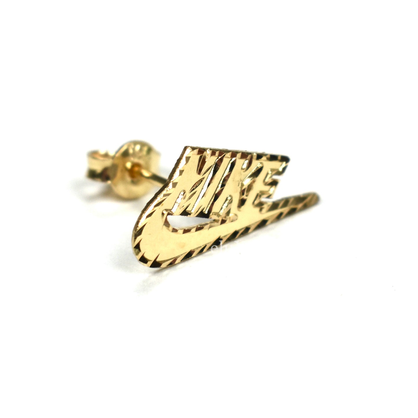 Supreme x Nike - 14k Solid Gold Swoosh Logo Earring (FW18)