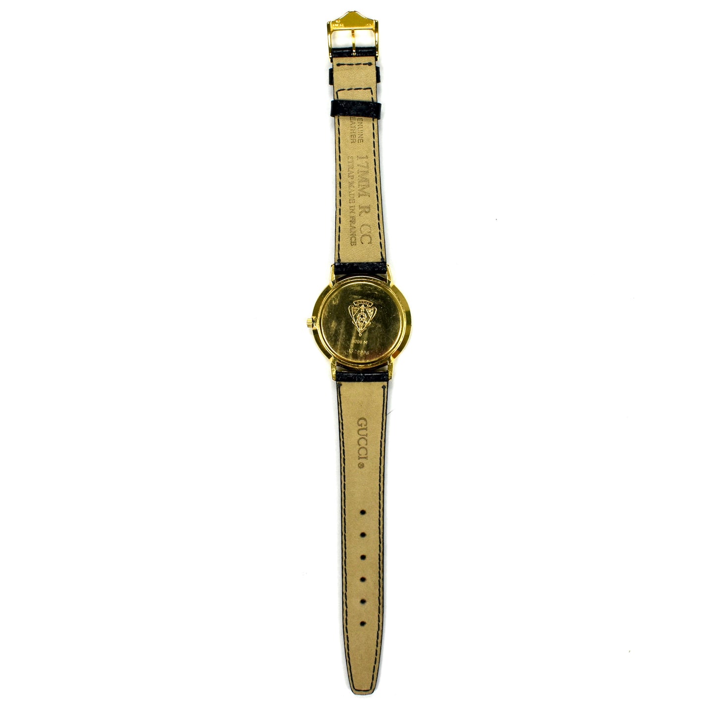 Gucci - 3000M Gold Black GG Dial Watch