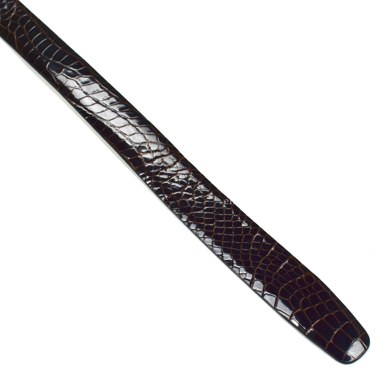 Brooks Brothers - Brown Genuine Alligator Exotic Belt Strap