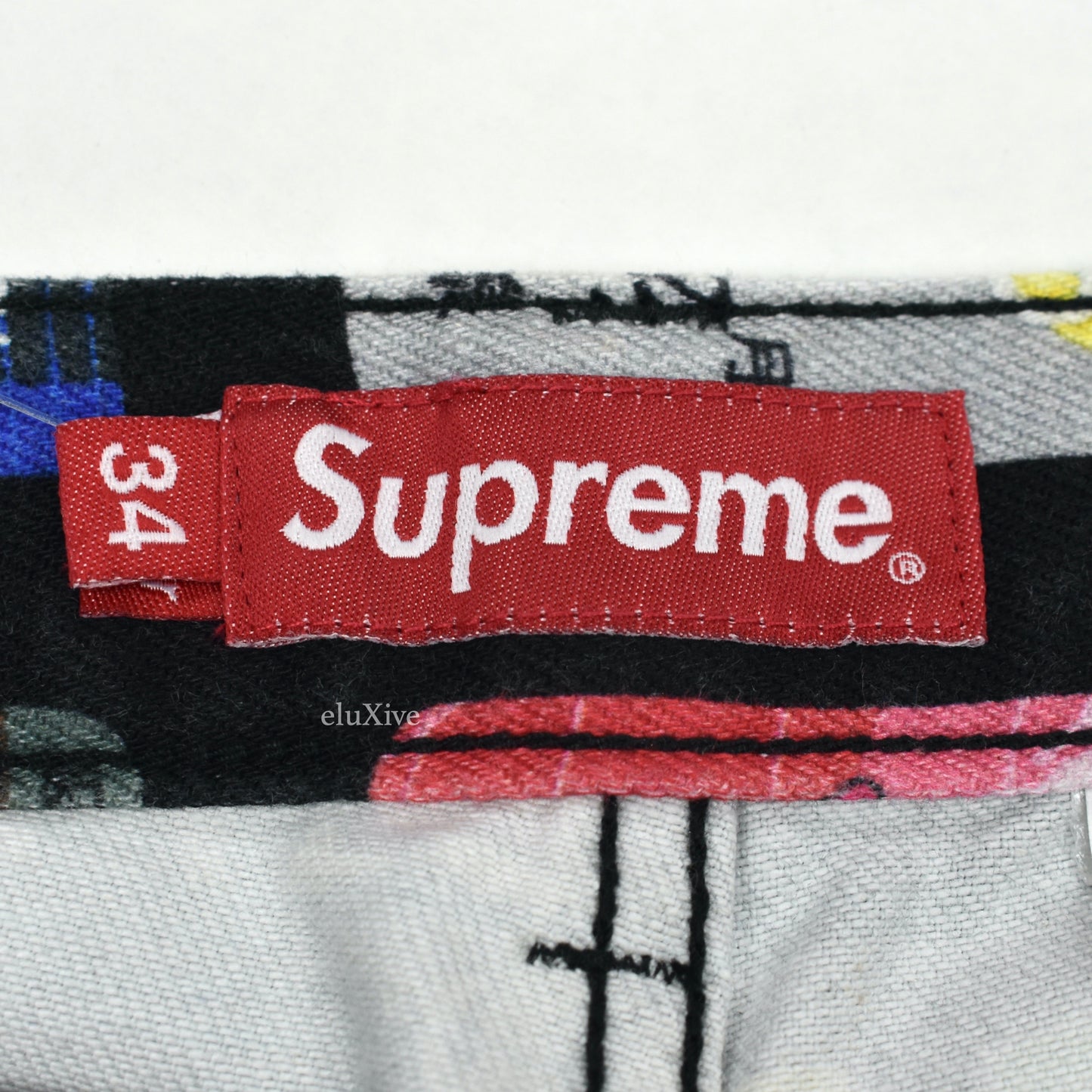 Supreme - Credit Cards Print Denim Jeans