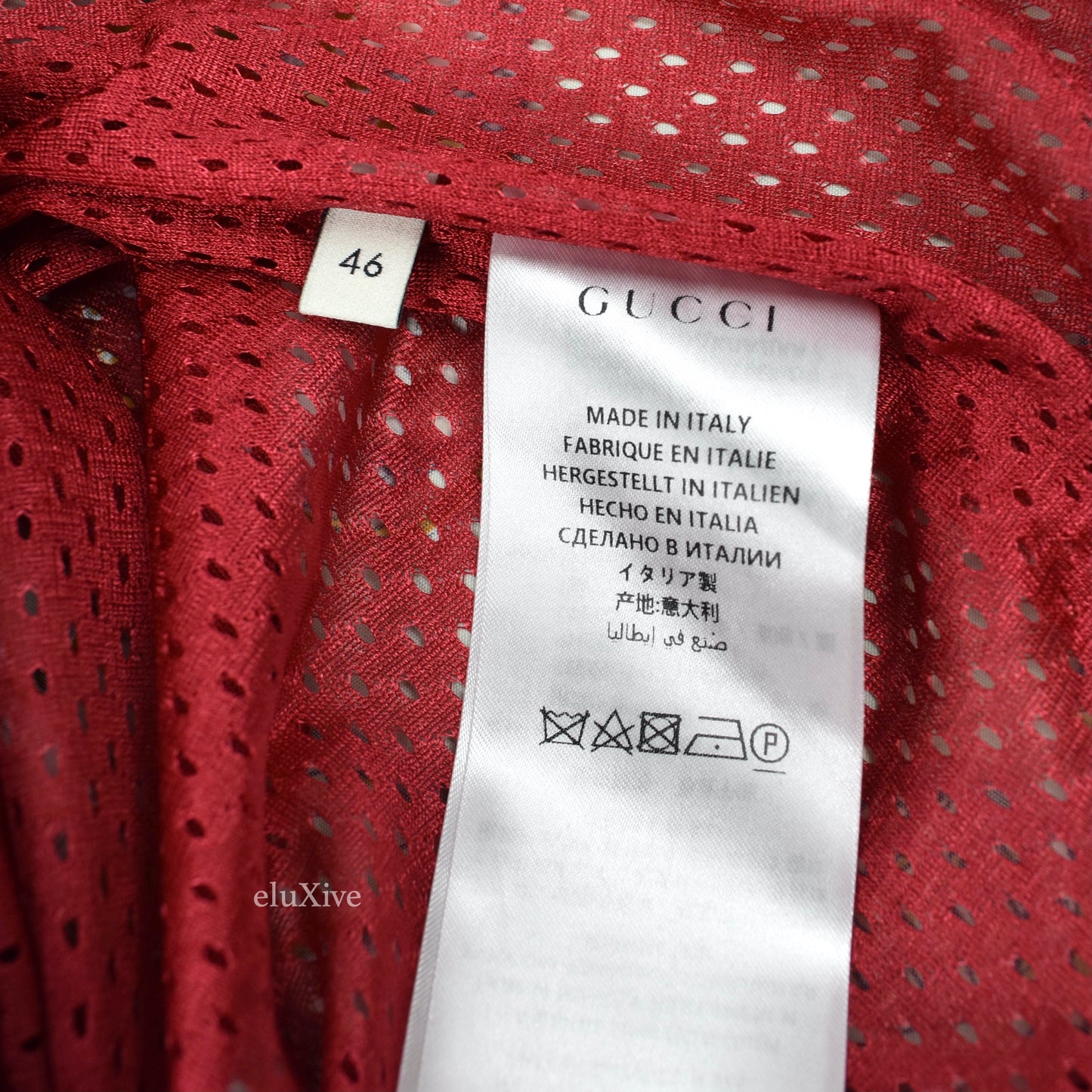 Gucci - Pink Equestrian Print Nylon Bowling Shirt