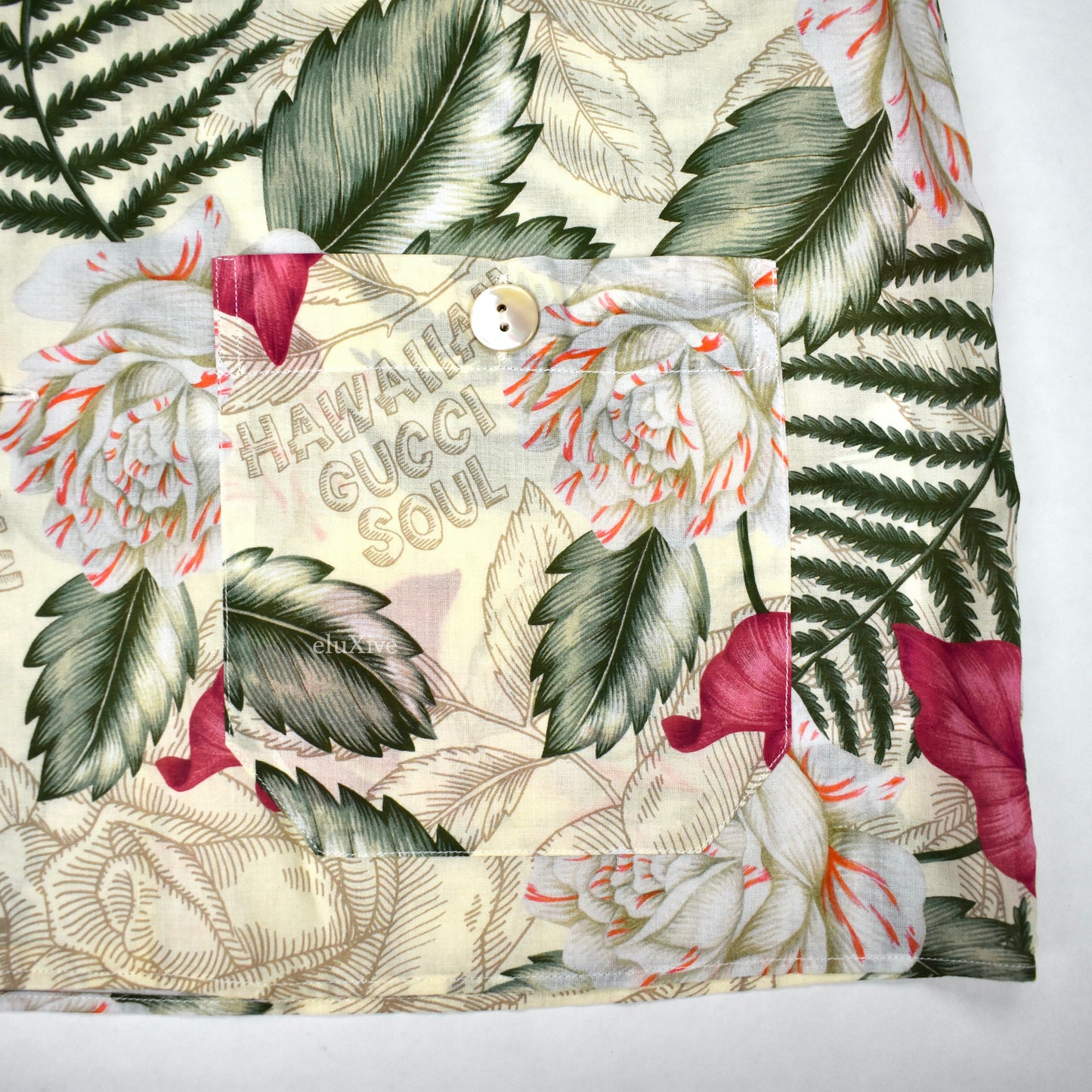 Gucci - Beige Hawaiian Dream Button Down Shirt