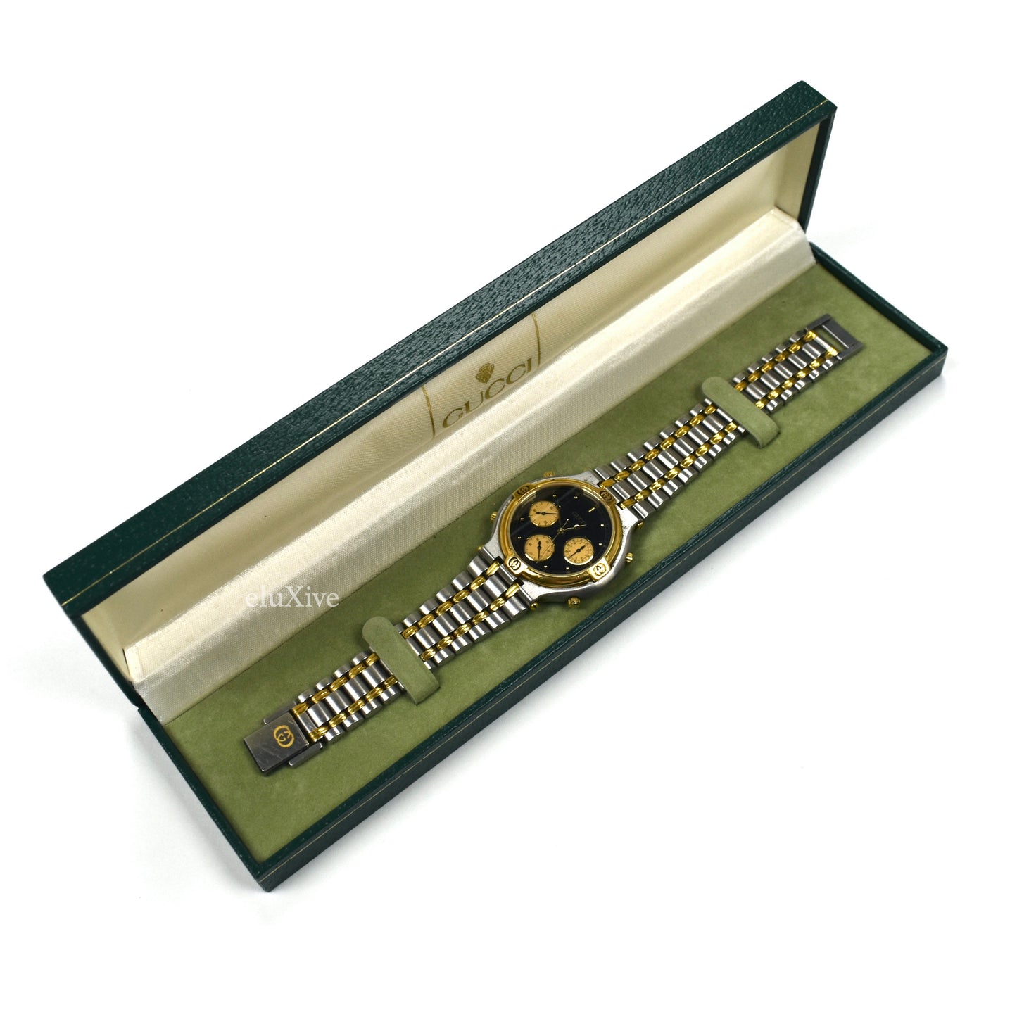 Gucci - 9400M Steel/Gold Chronograph Watch
