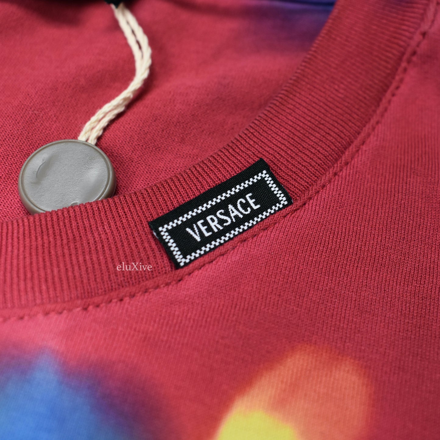 Versace - Tie Dye Medusa Logo L/S T-Shirt
