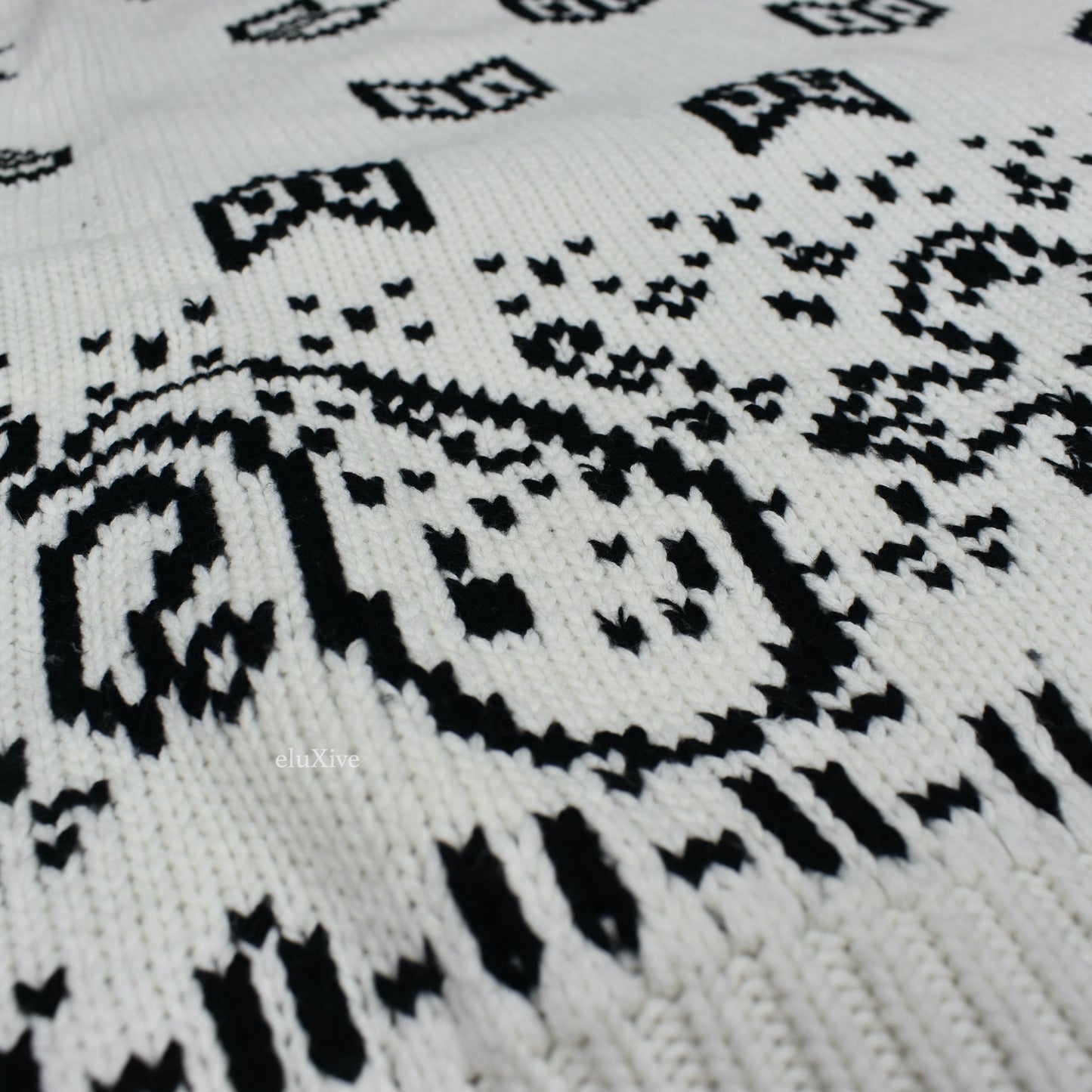 Rhude - Cream Double Knit Cotton / Cashmere Bandana Sweater