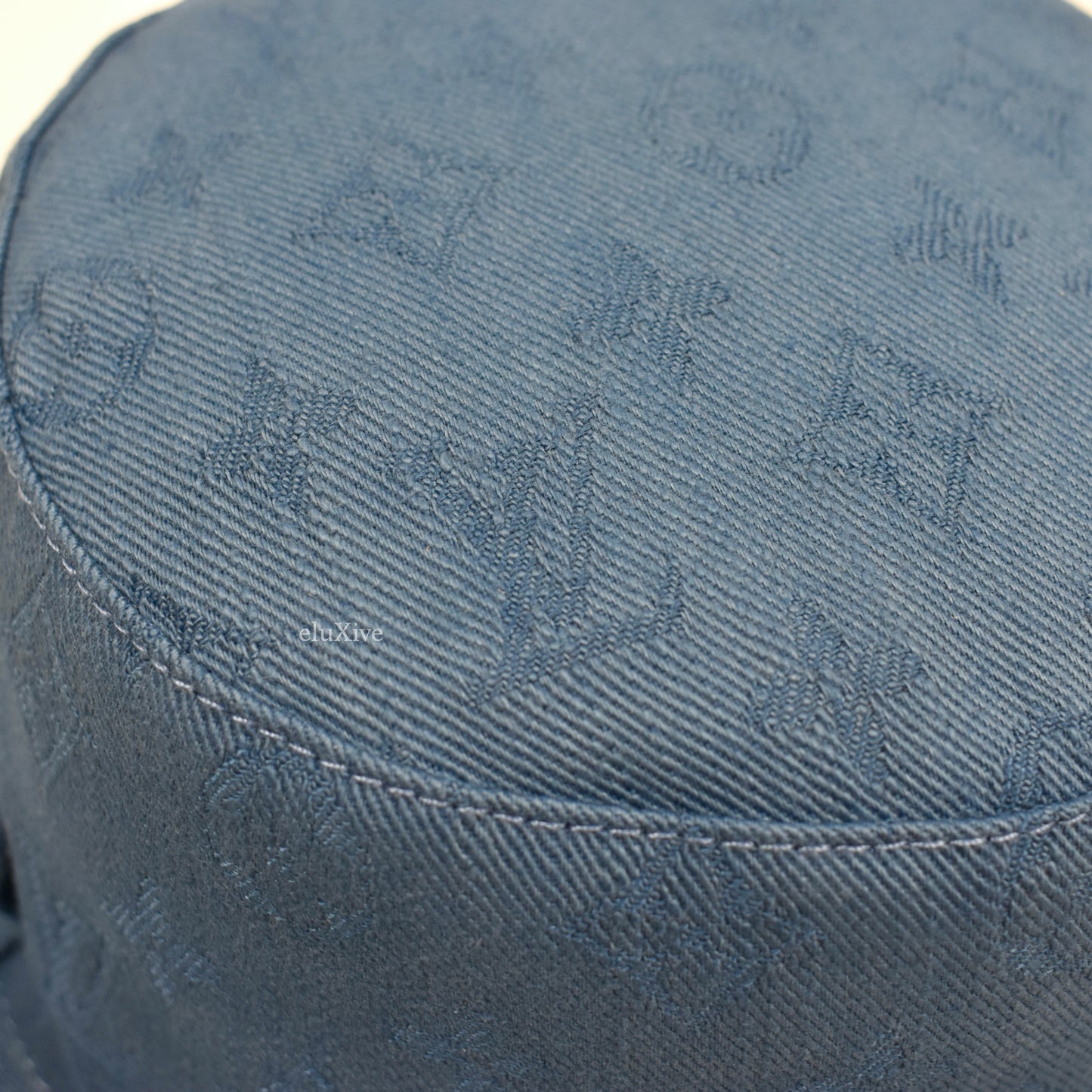 Louis Vuitton - Blue Monogram Denim Wide Brim Bucket Hat