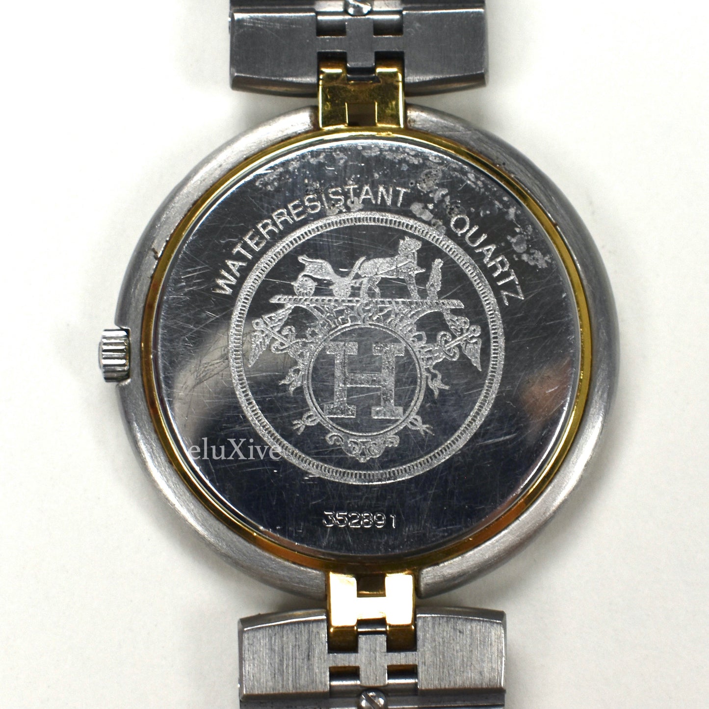Hermes - Gold/Steel White Dial Profile Watch