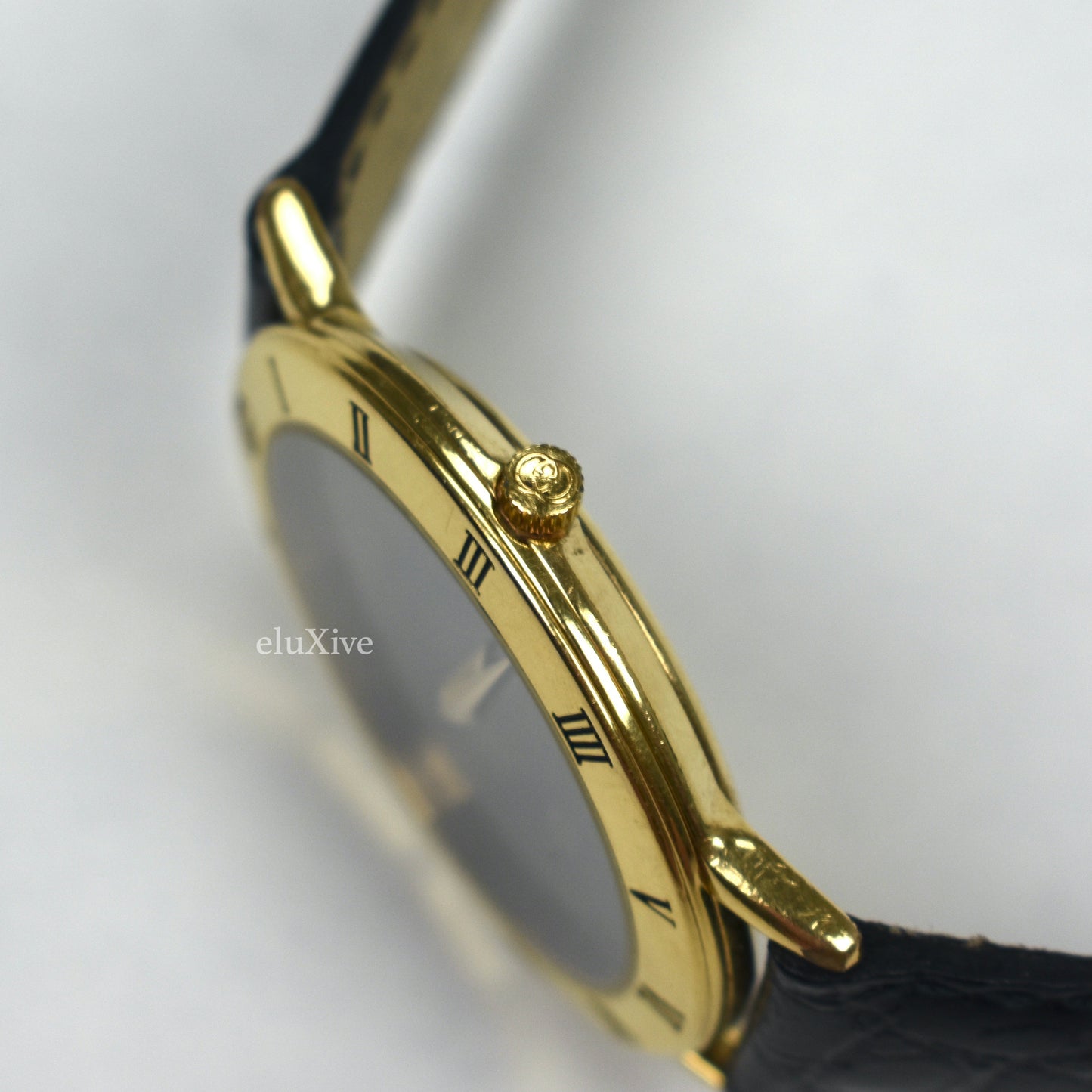 Gucci - 3000M Gold Black GG Dial Watch