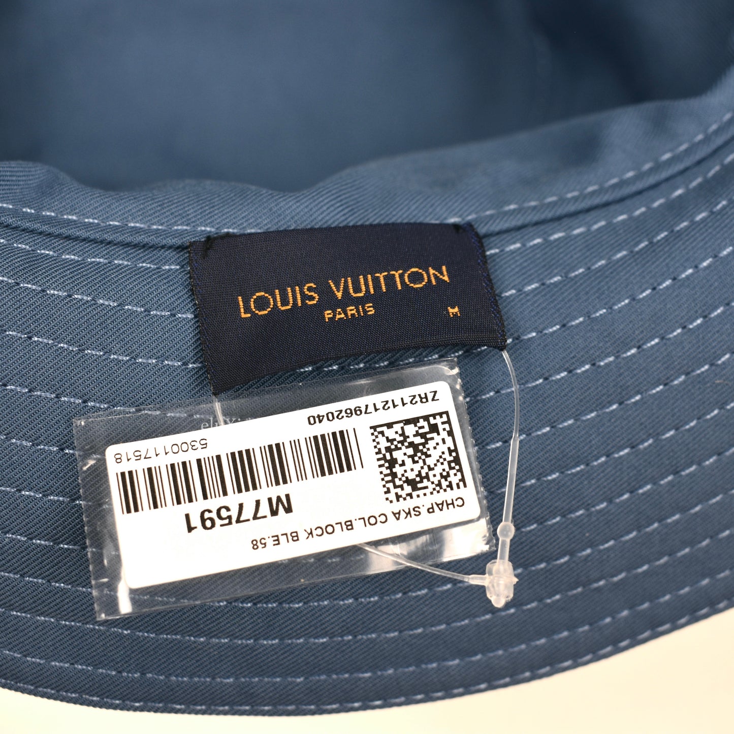 Louis Vuitton - Blue Monogram Denim Wide Brim Bucket Hat