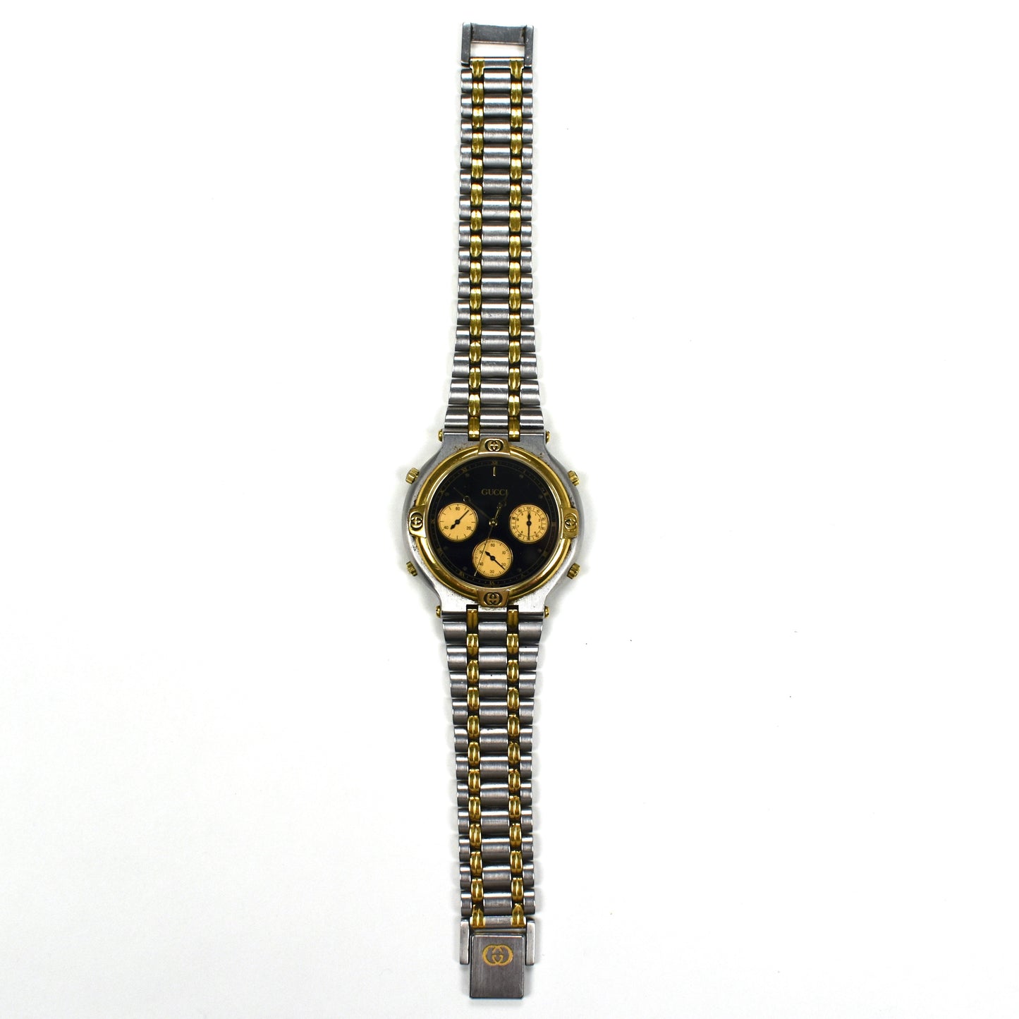 Gucci - 9400M Steel/Gold Chronograph Watch
