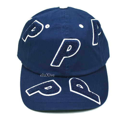 Palace - Chenille Multi P Logo Hat (Navy)