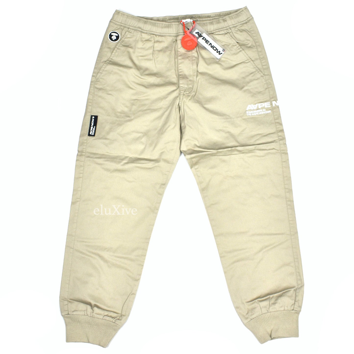 Bape - AAPE Beige Twill Cuffed Pants