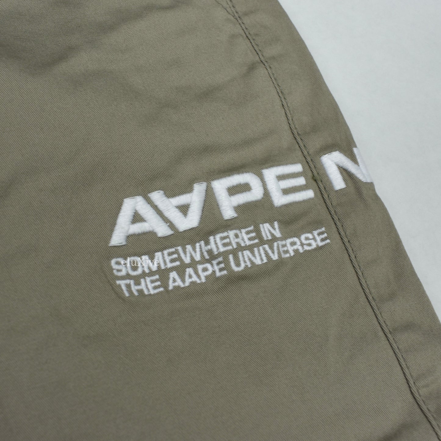 Bape - AAPE Beige Twill Cuffed Pants