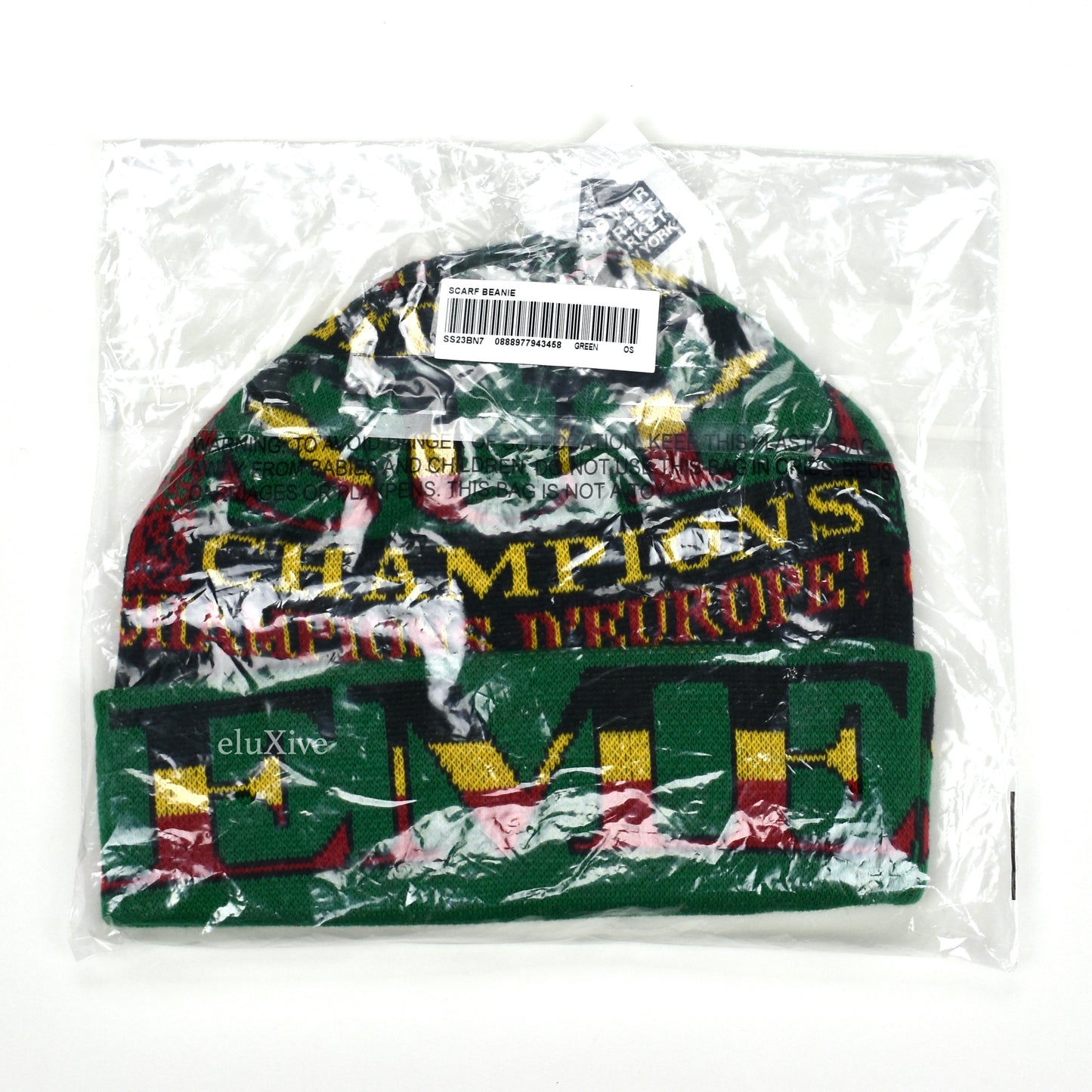 Supreme - Scarf Knit Beanie (Green)