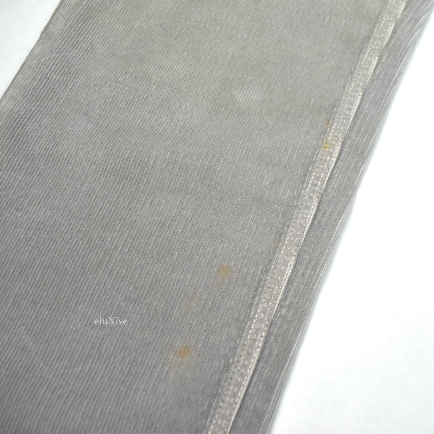 Salvatore Ferragamo - Gray Corduroy 5-Pocket Pants