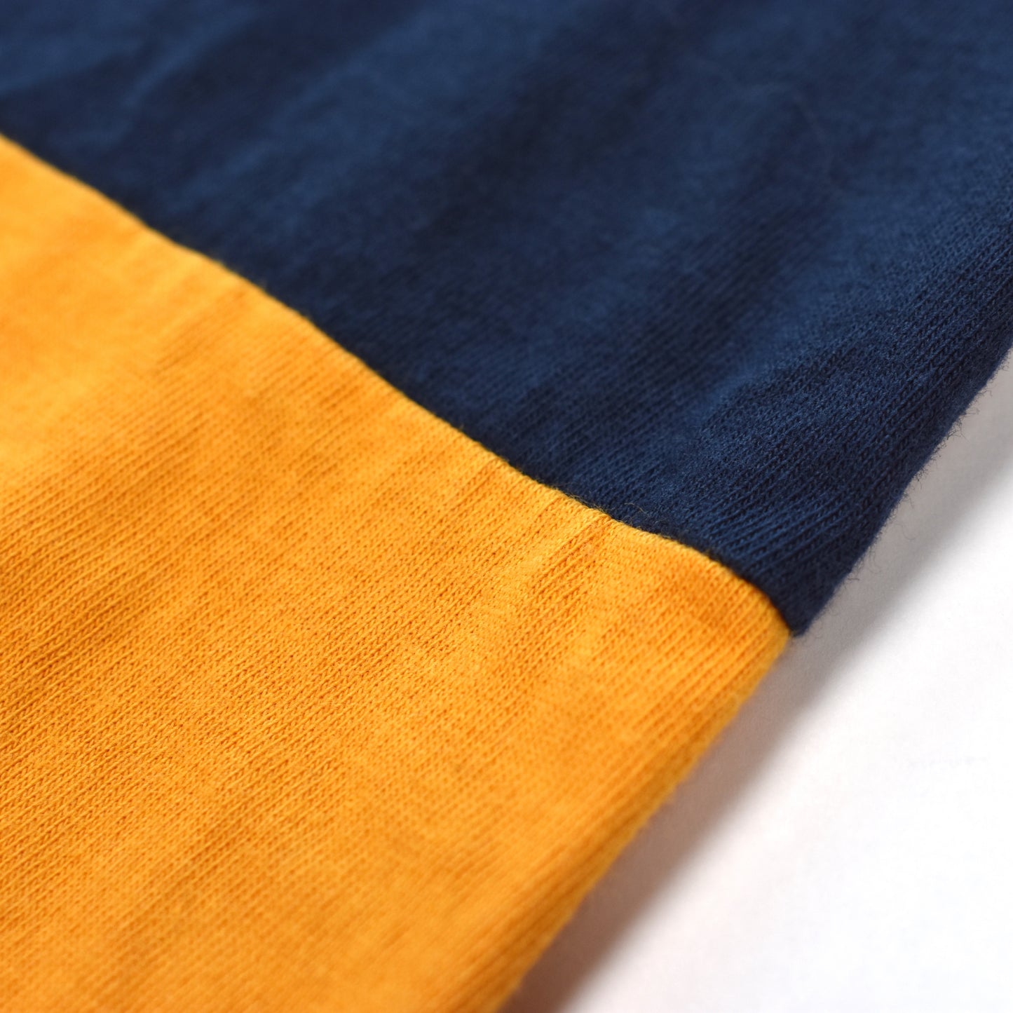 White Mountaineering - Navy & Orange Color Block T-Shirt