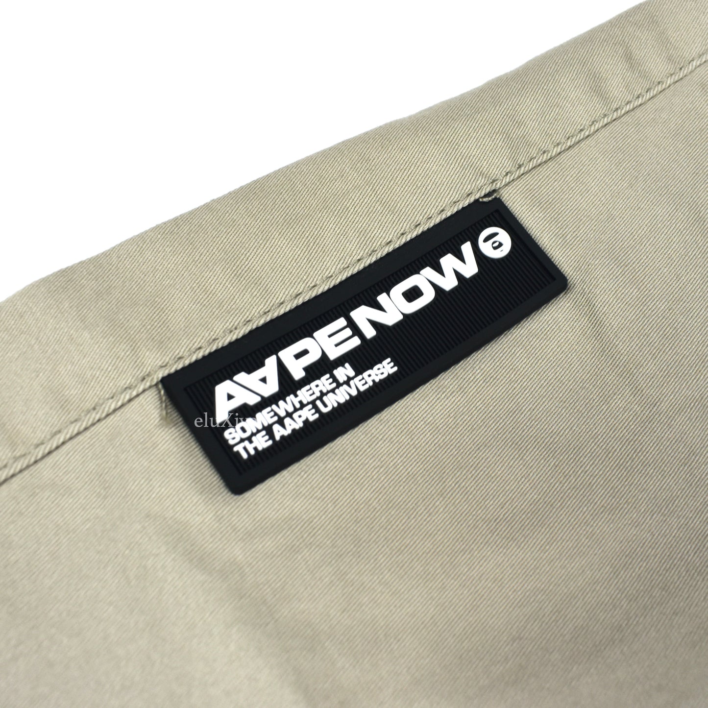 Bape - AAPE Beige Twill Cuffed Pants