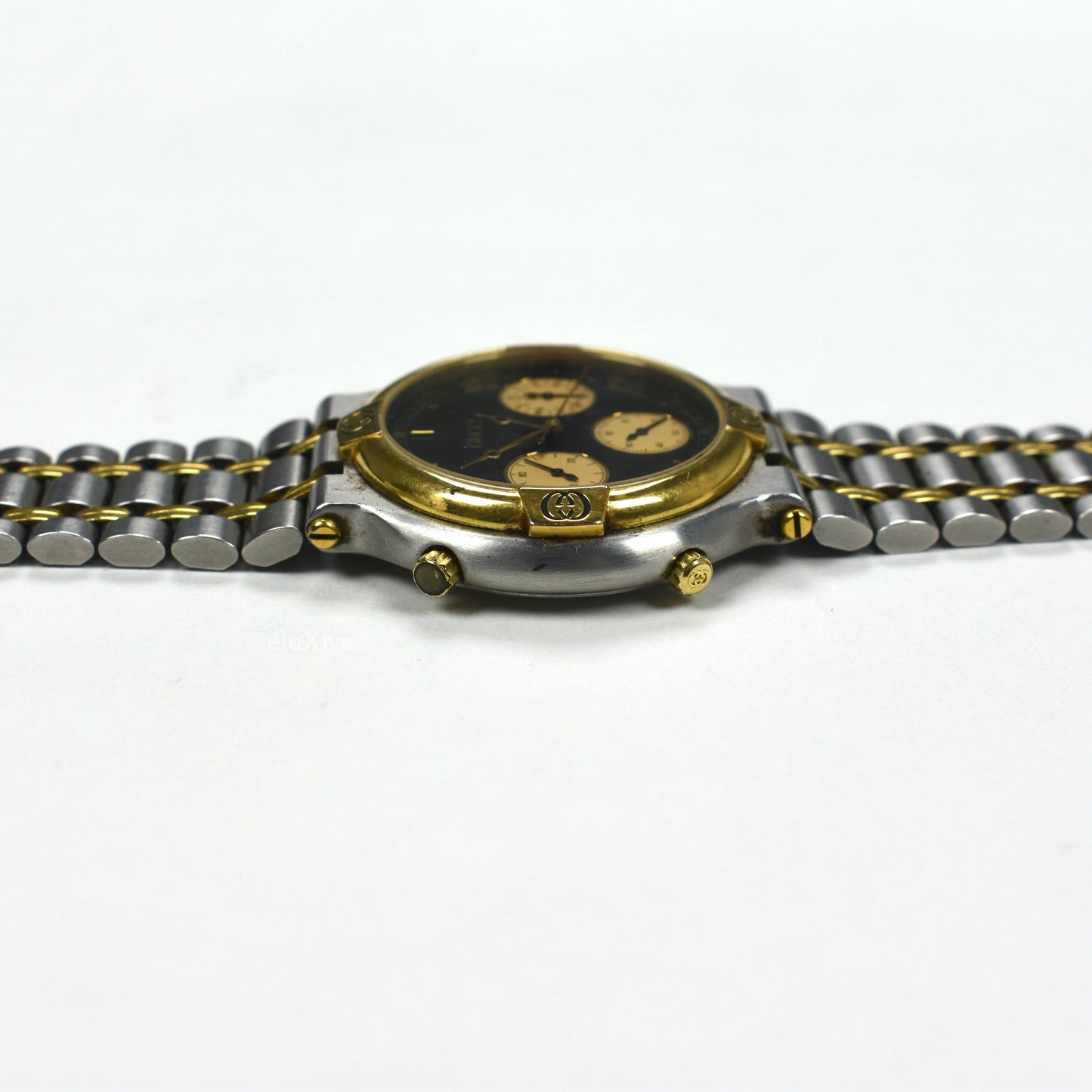 Gucci - 9400M Steel/Gold Chronograph Watch