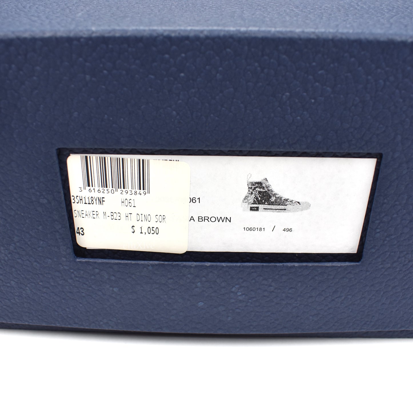 Dior x Sorayama - Dinosaur Print B23 Monogram Sneakers (Brown)