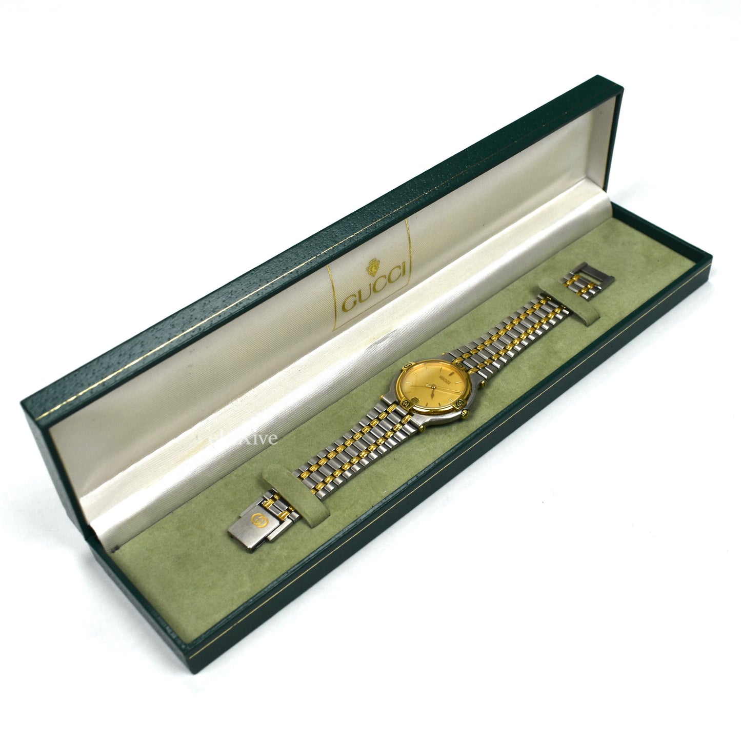 Gucci - 9000M Gold / Steel Champagne Dial Watch