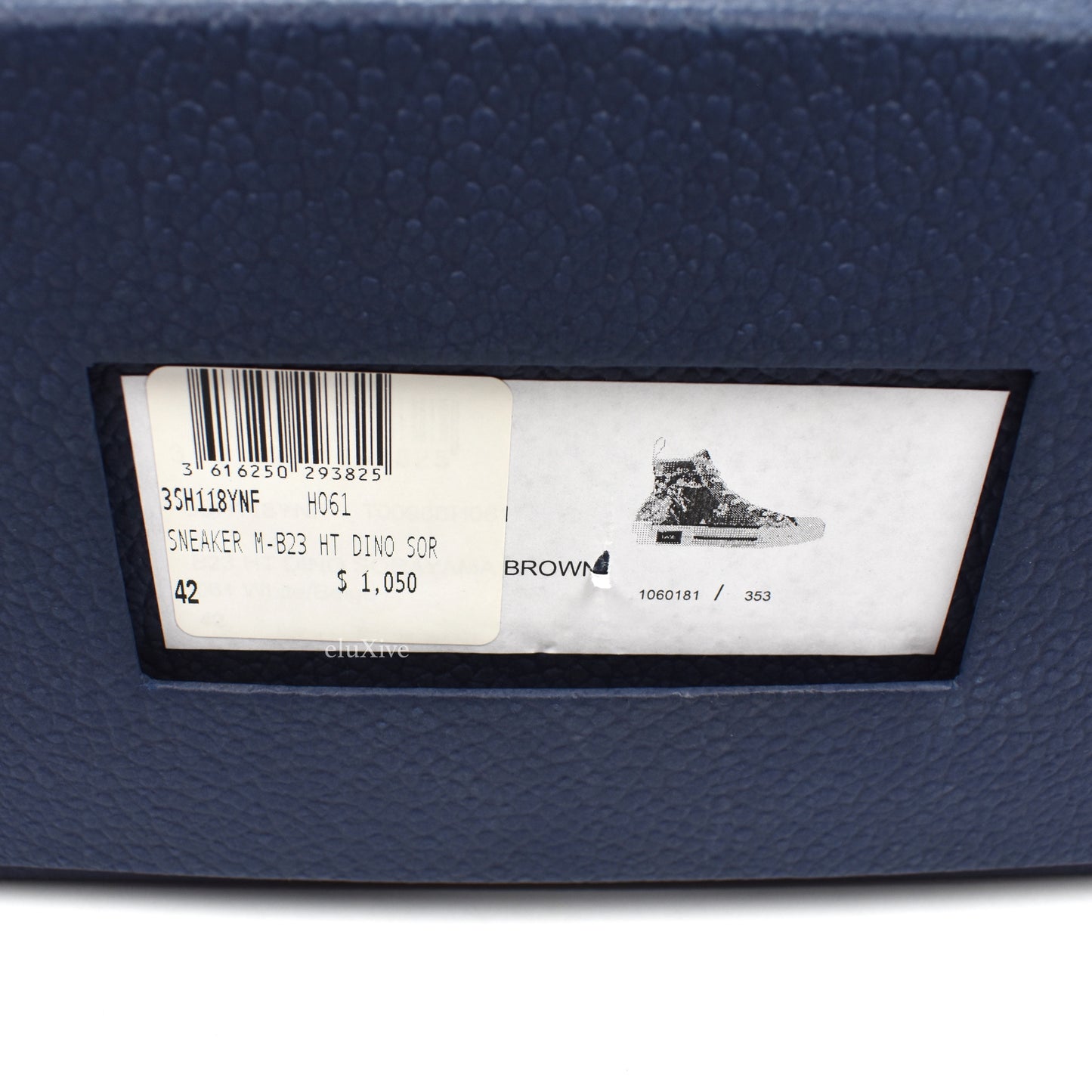 Dior x Sorayama - Dinosaur Print B23 Monogram Sneakers (Brown)