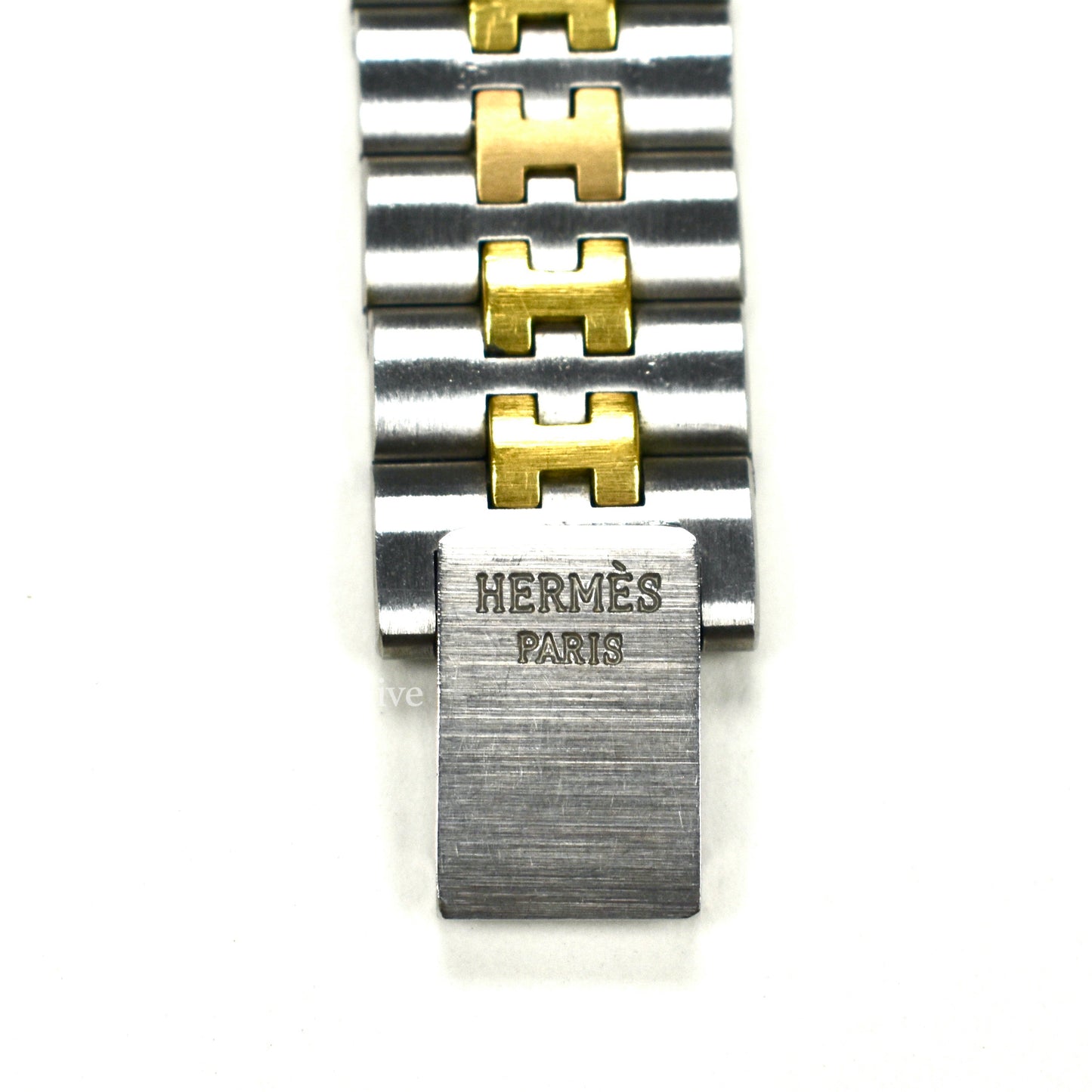Hermes - Gold/Steel White Dial Profile Watch