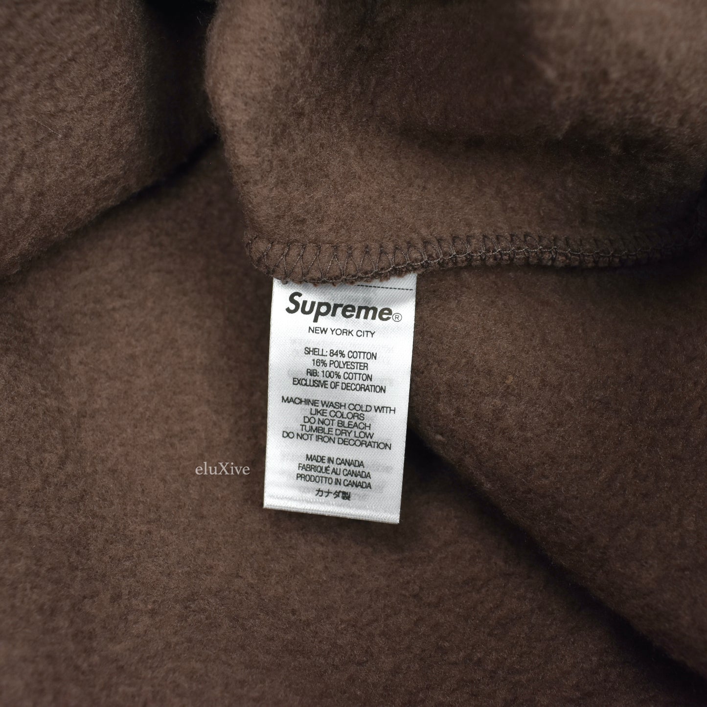 Supreme - Brown Box Logo Crewneck Sweatshirt