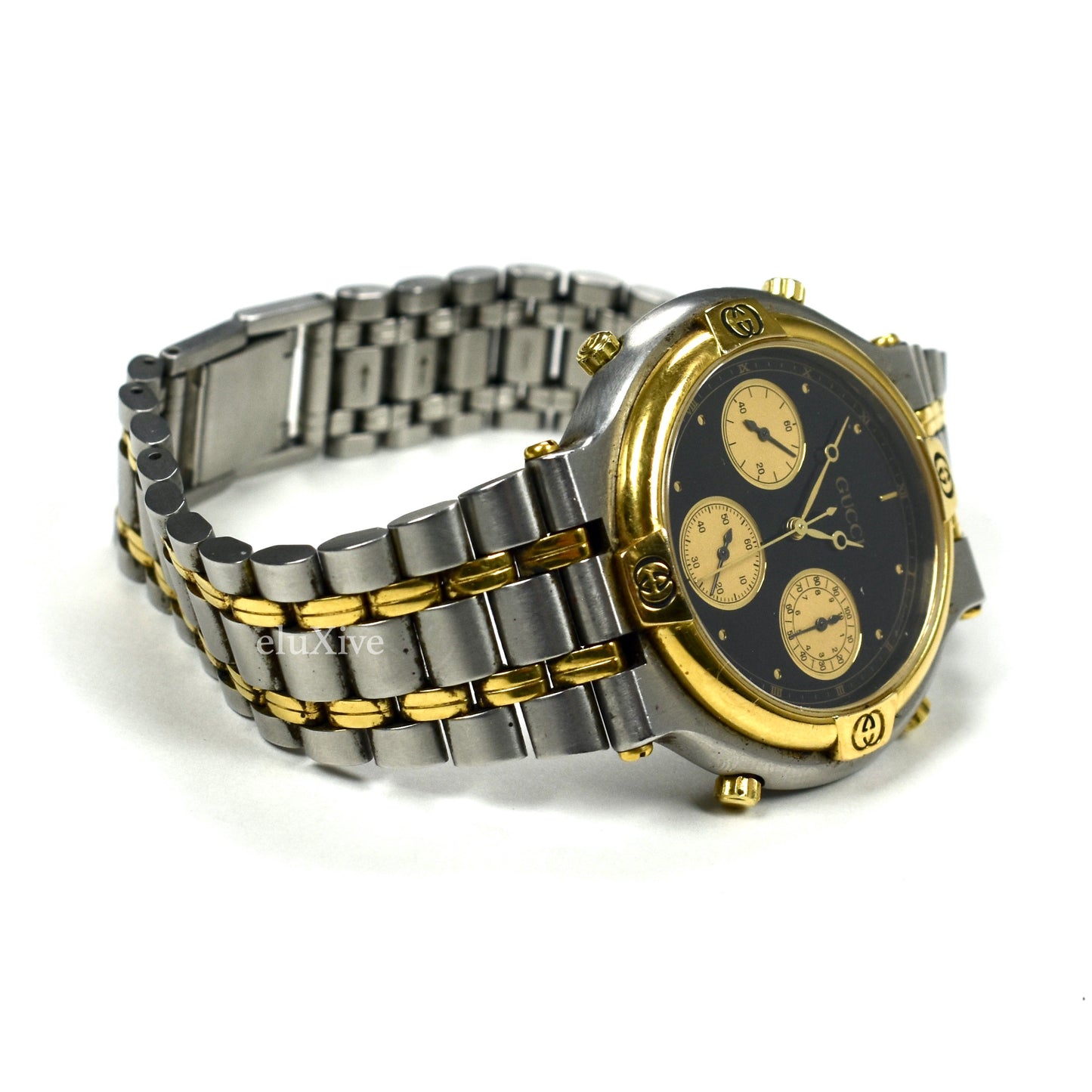 Gucci - 9400M Steel/Gold Chronograph Watch