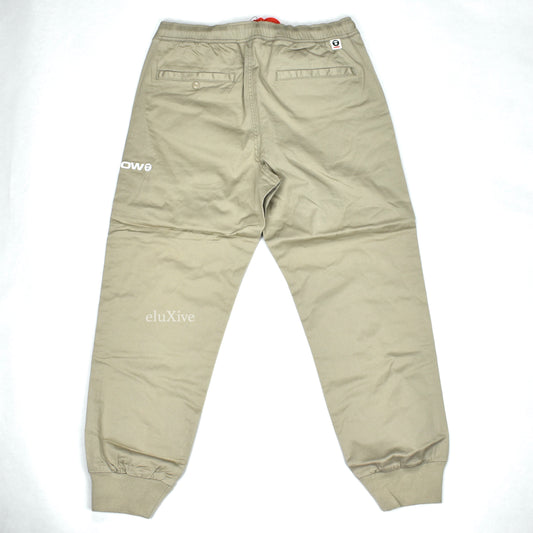Bape - AAPE Beige Twill Cuffed Pants