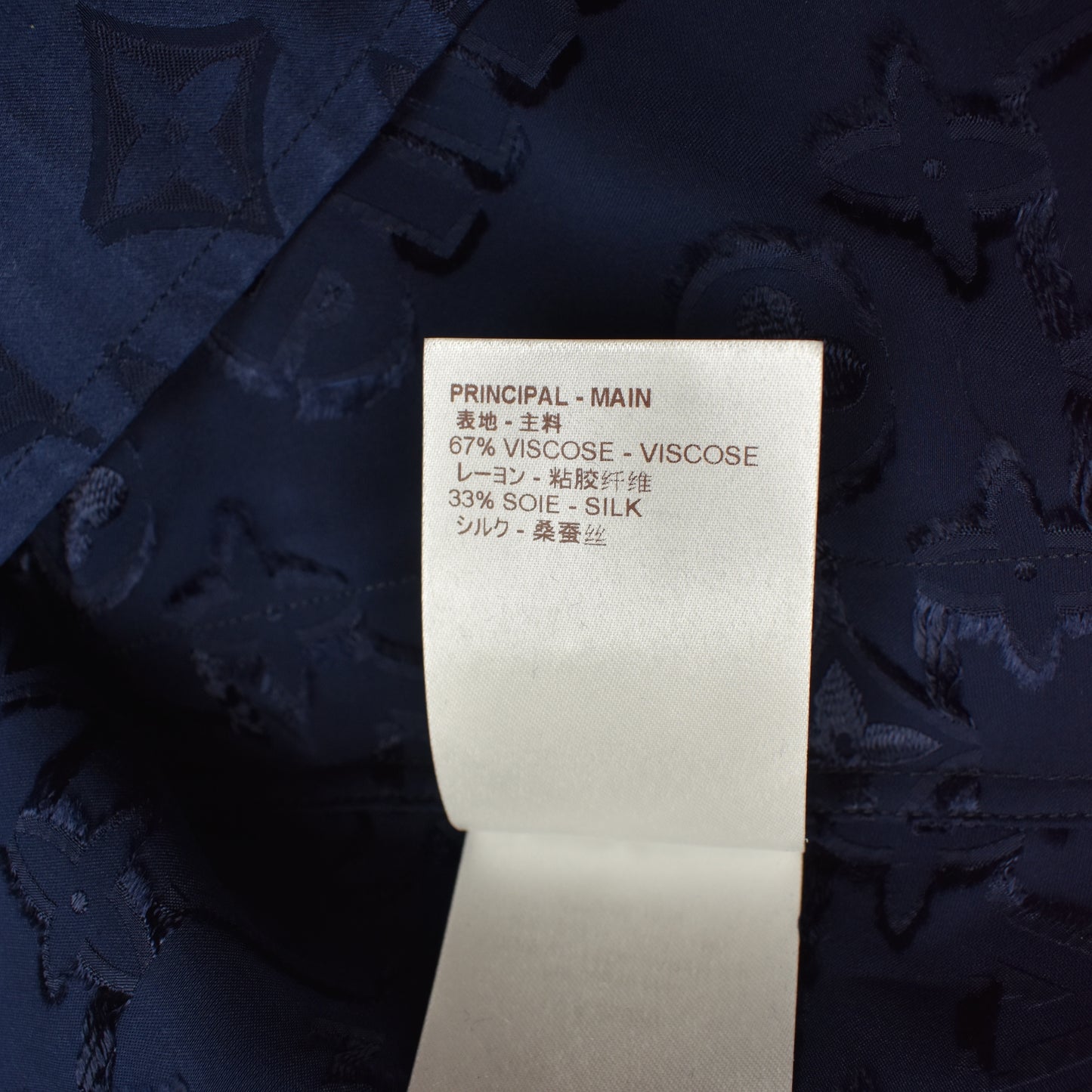 Louis Vuitton x Supreme - Navy Monogram Pajama Shirt
