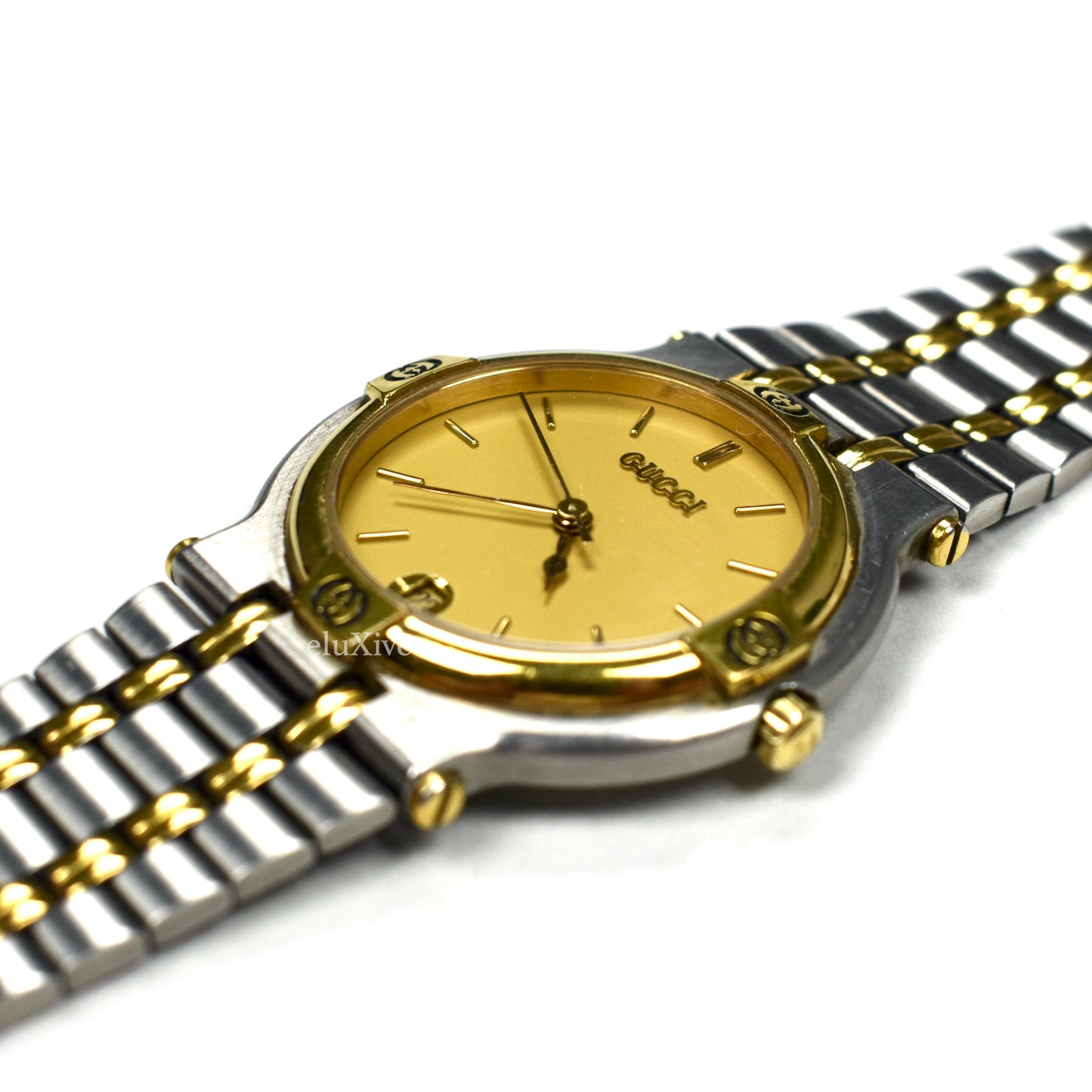 Gucci - 9000M Gold / Steel Champagne Dial Watch