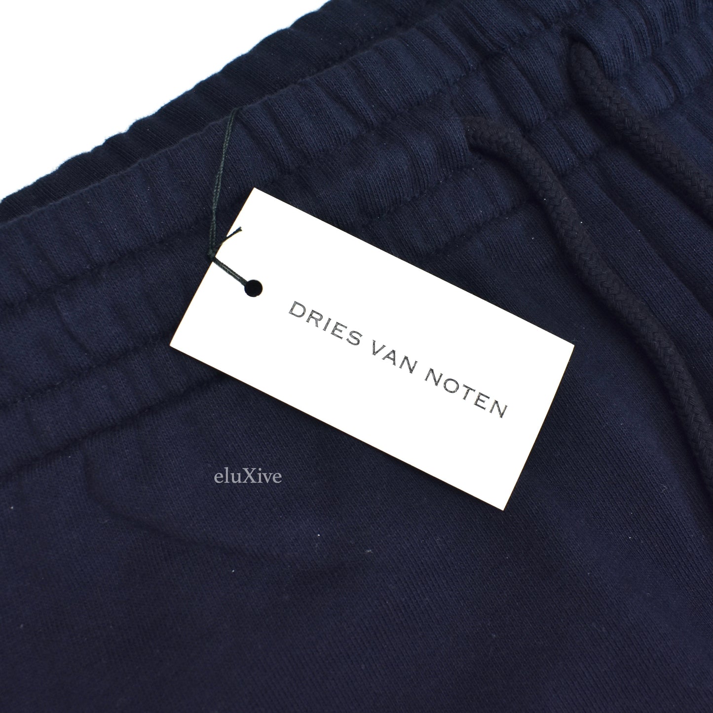 Dries Van Noten - Navy Blue French Terry Jogger Pants / Sweatpants
