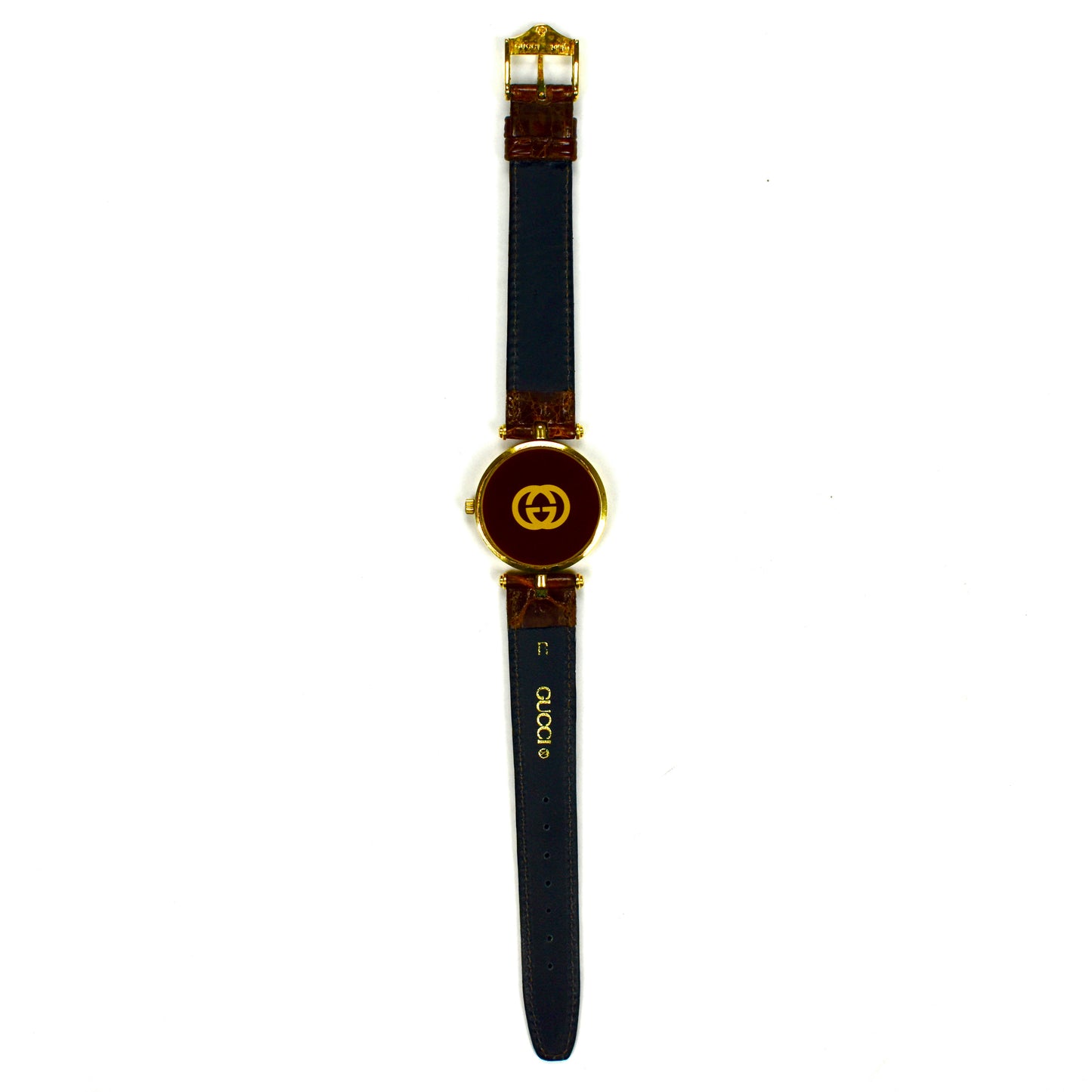Gucci - 2000M Gold Cream Dial Web Stripe Watch