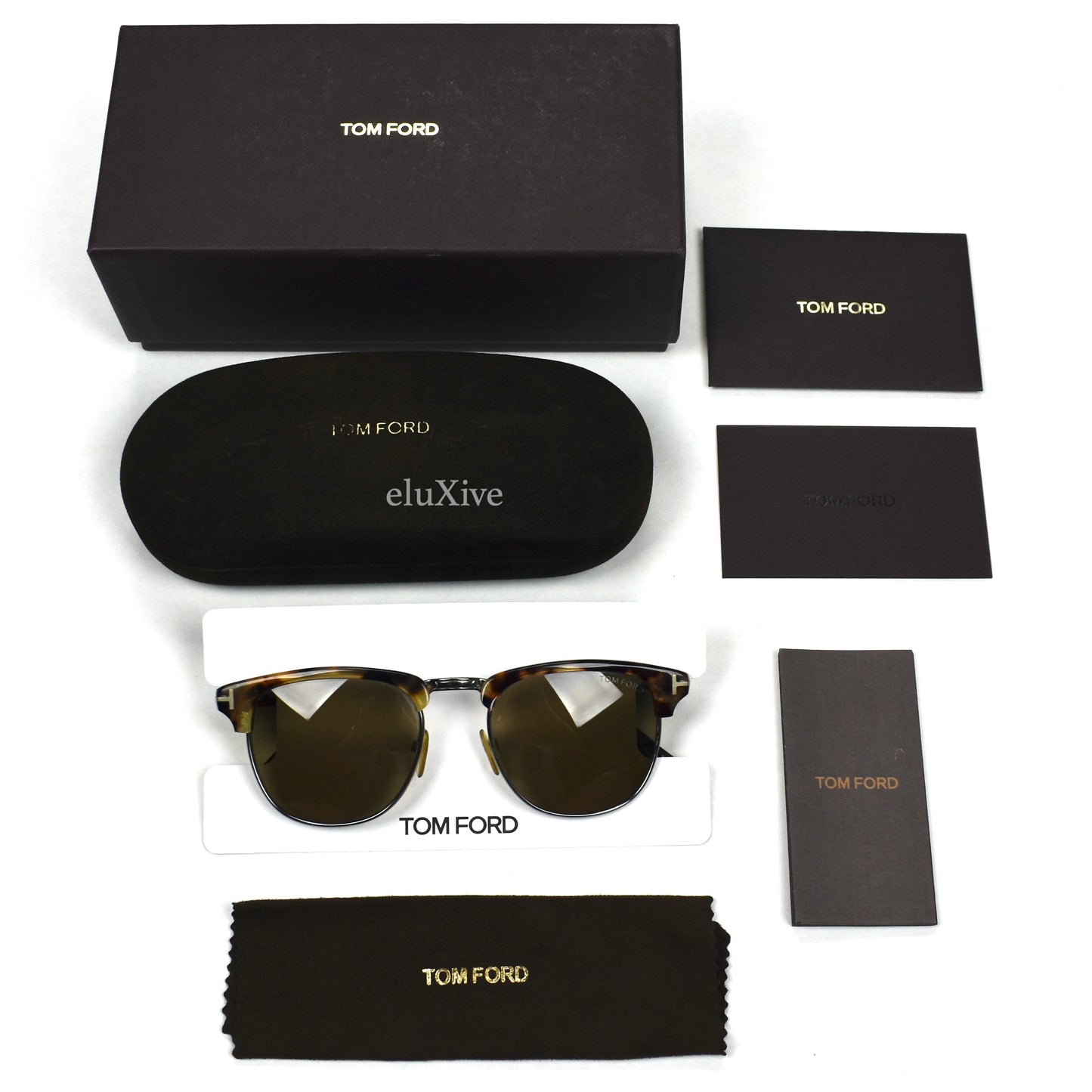 Tom Ford - Tortoise 'Henry' Clubmaster Sunglasses