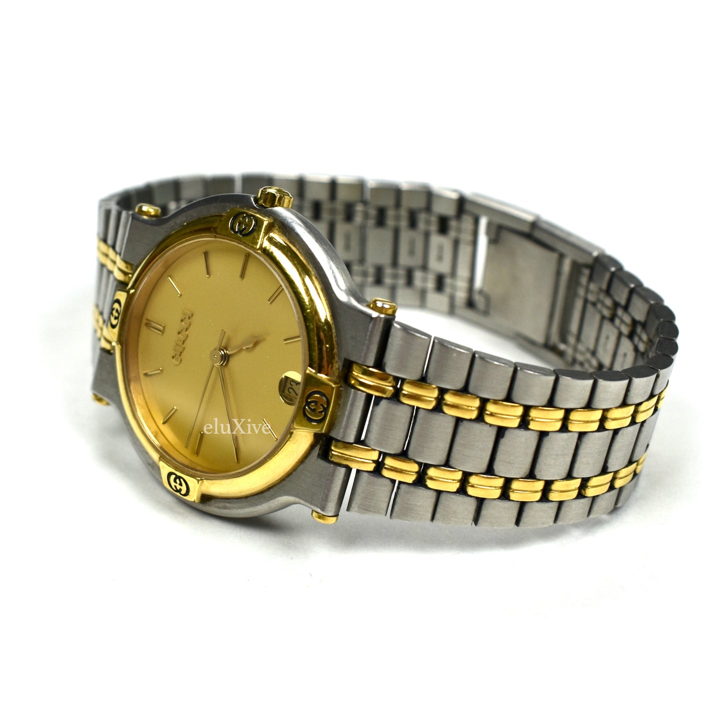 Gucci - 9000M Gold / Steel Champagne Dial Watch