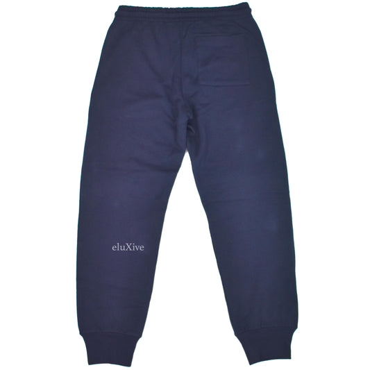 Dries Van Noten - Navy Blue French Terry Jogger Pants / Sweatpants