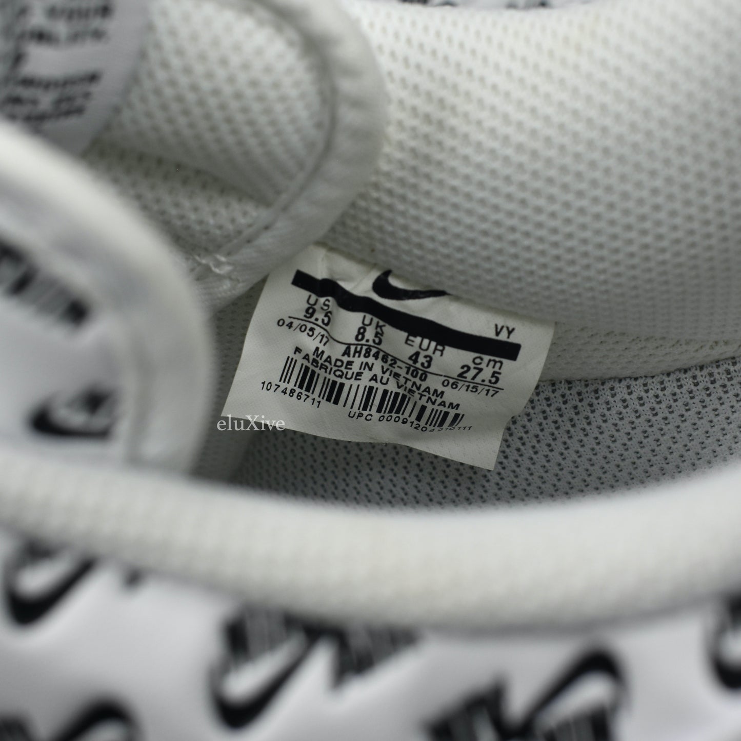 Nike - Air Force 1 '07 QS Allover Logo Print (White)