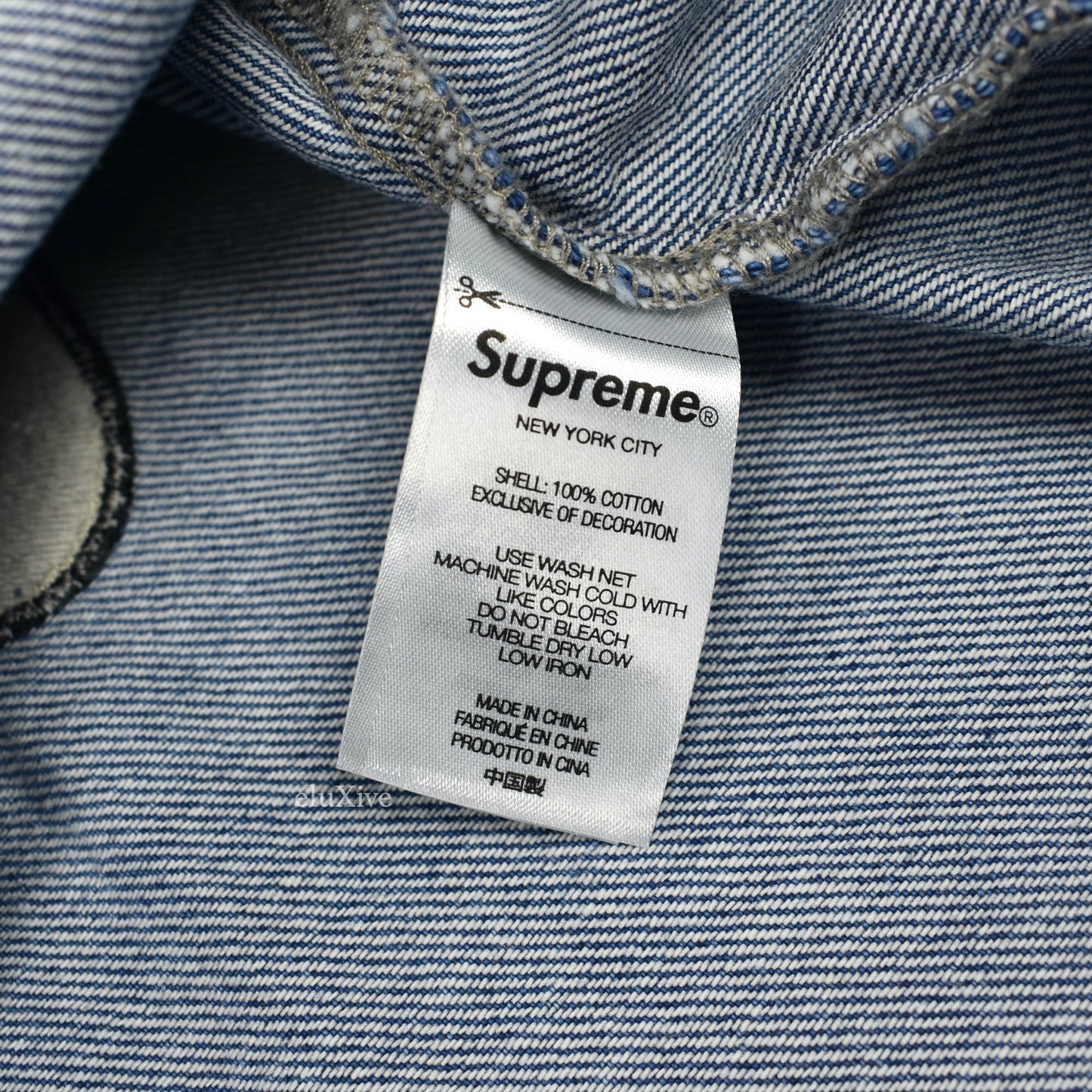 Supreme x Pillsbury - Doughboy Embroidered Denim Work Shirt (Blue)