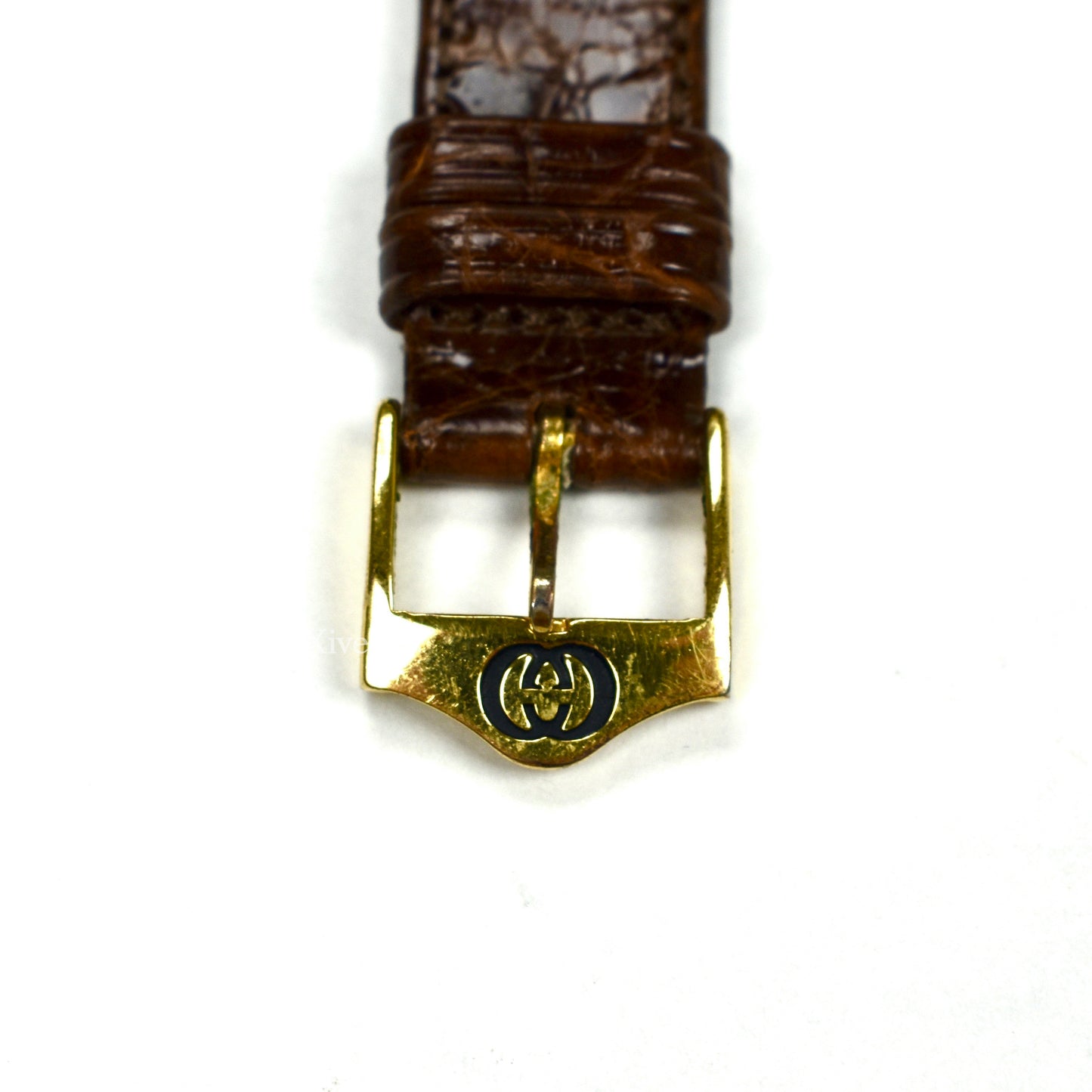 Gucci - 2000M Gold Cream Dial Web Stripe Watch