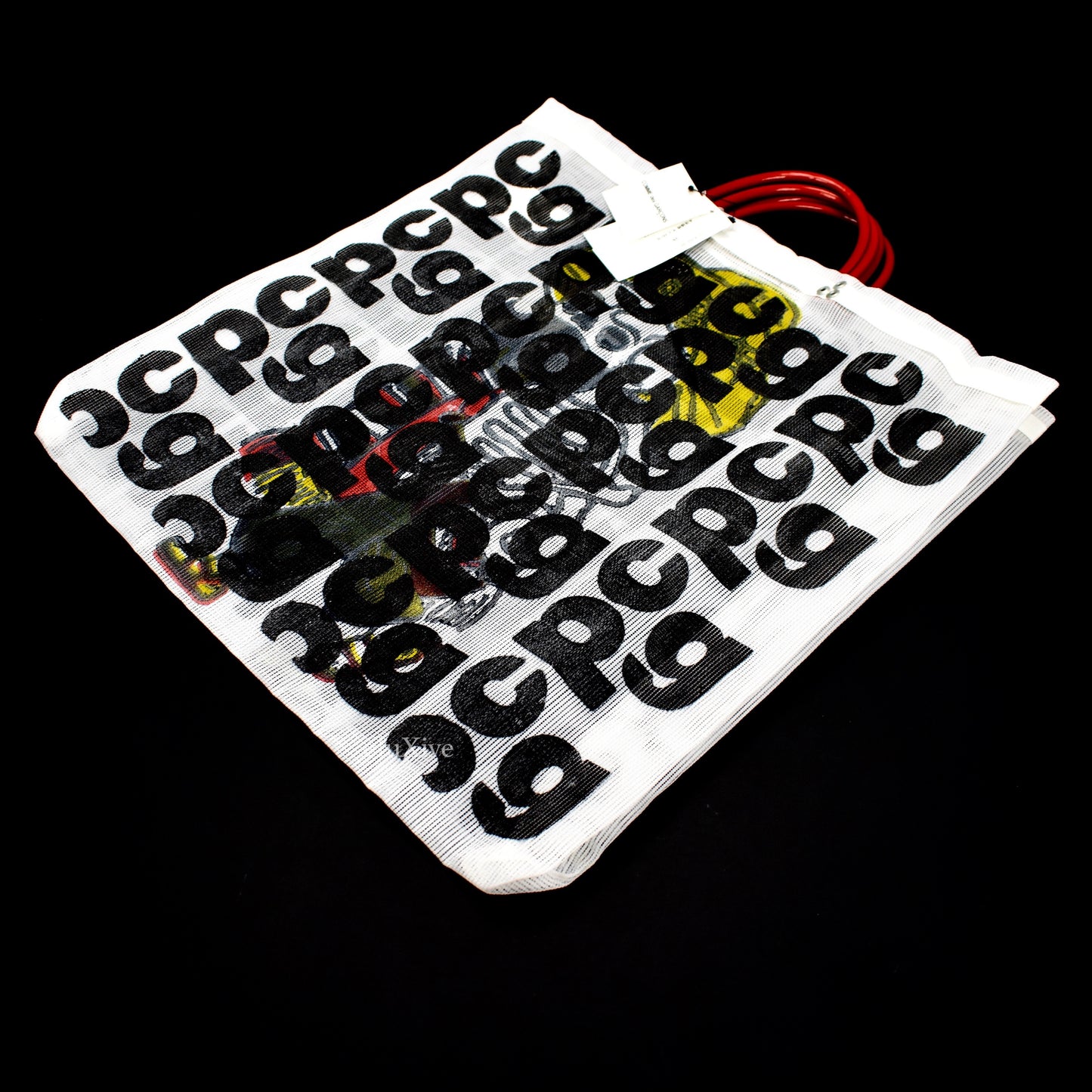 Comme des Garcons - Skeleton CDG Logo Overprint Mesh Bag