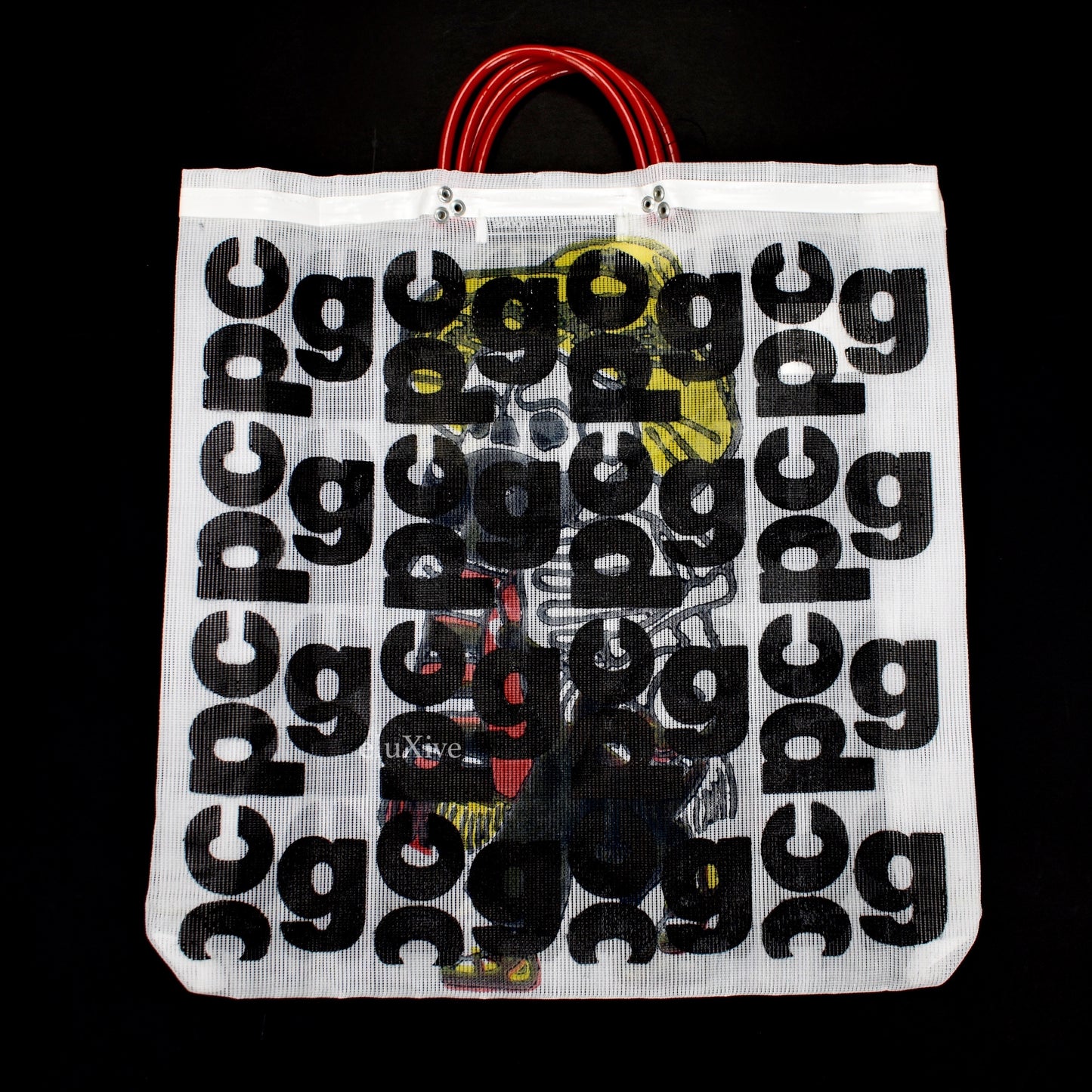 Comme des Garcons - Skeleton CDG Logo Overprint Mesh Bag