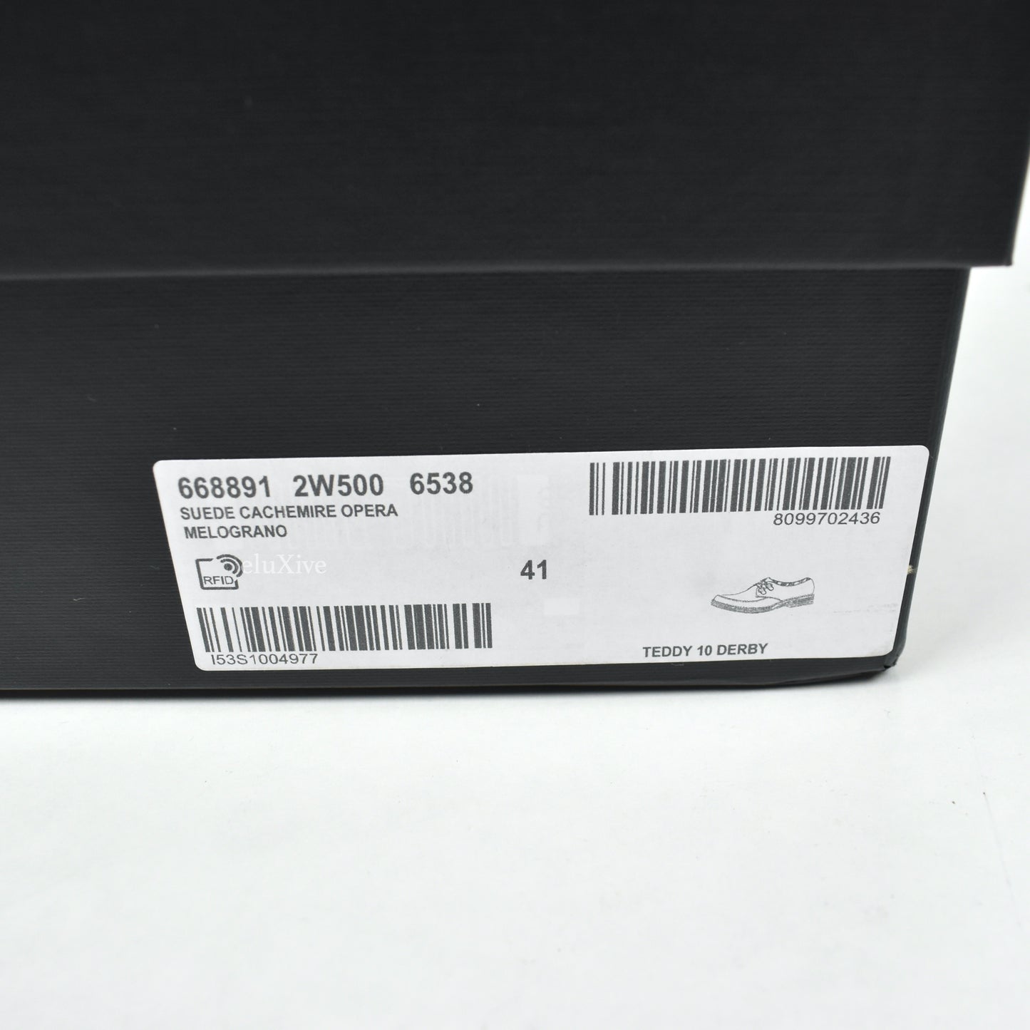 Saint Laurent - Red Suede Teddy 10 Derby Shoes