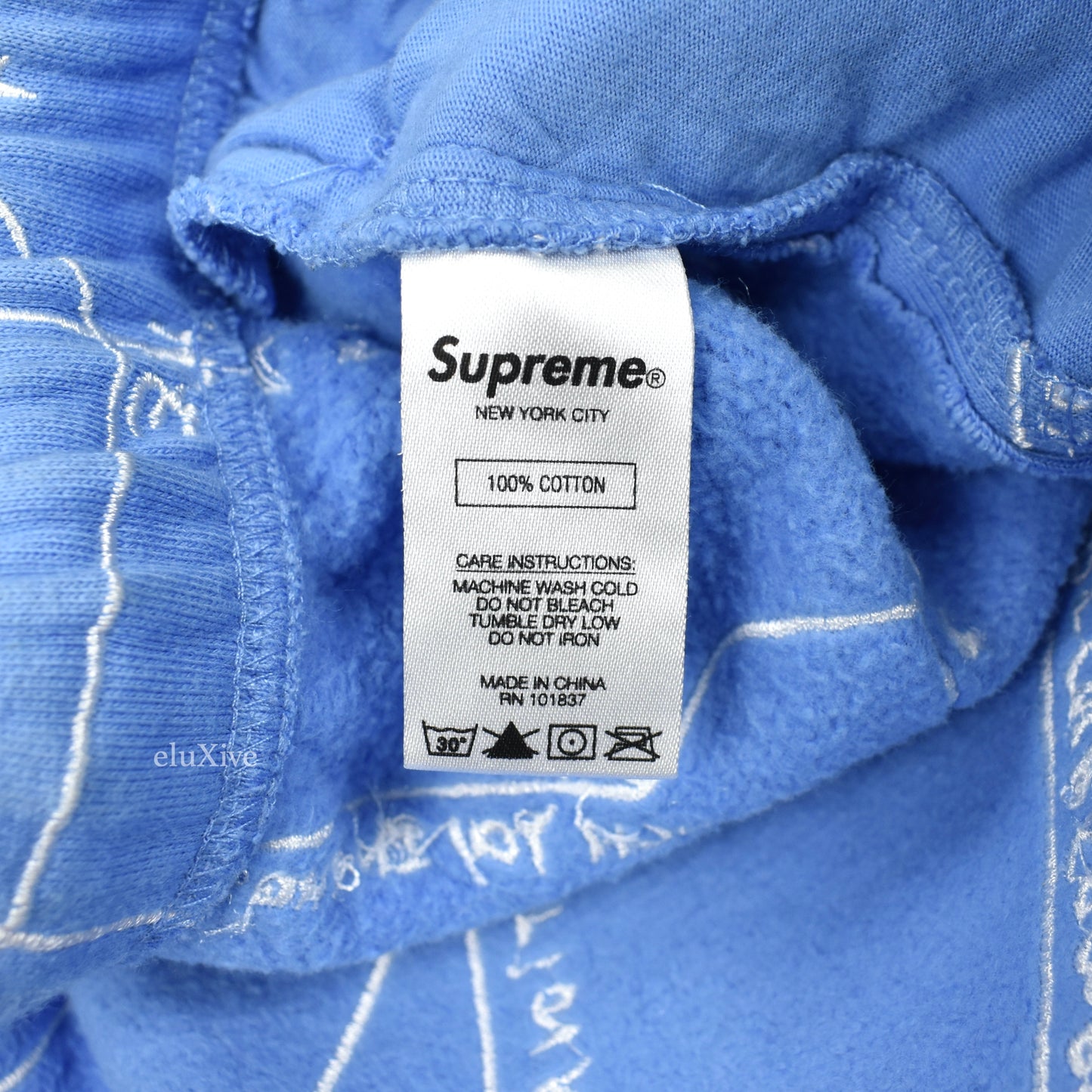 Supreme - Gonz Embroidered Map Sweatshorts (Light Blue)