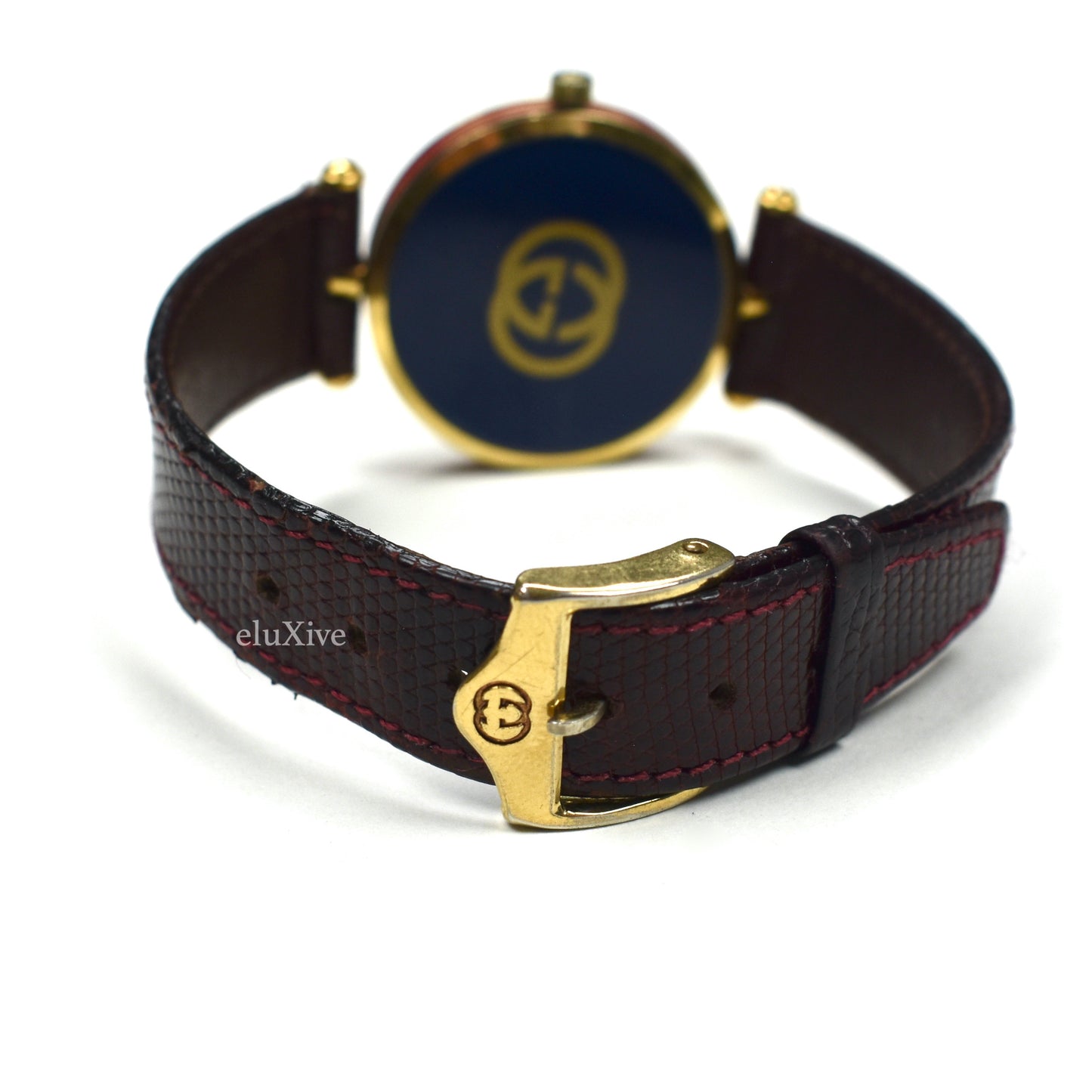 Gucci - 2000M Gold Cream Dial Web Stripe Watch