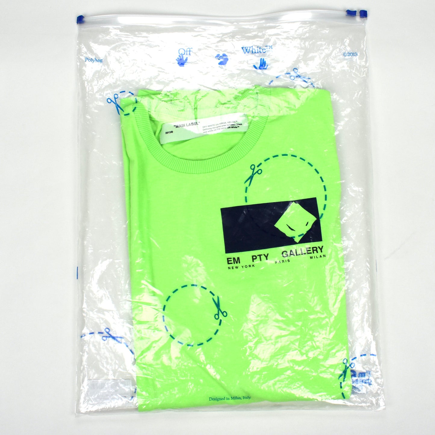 Off-White - Empty Gallery Logo L/S Staff T-Shirt (Green)