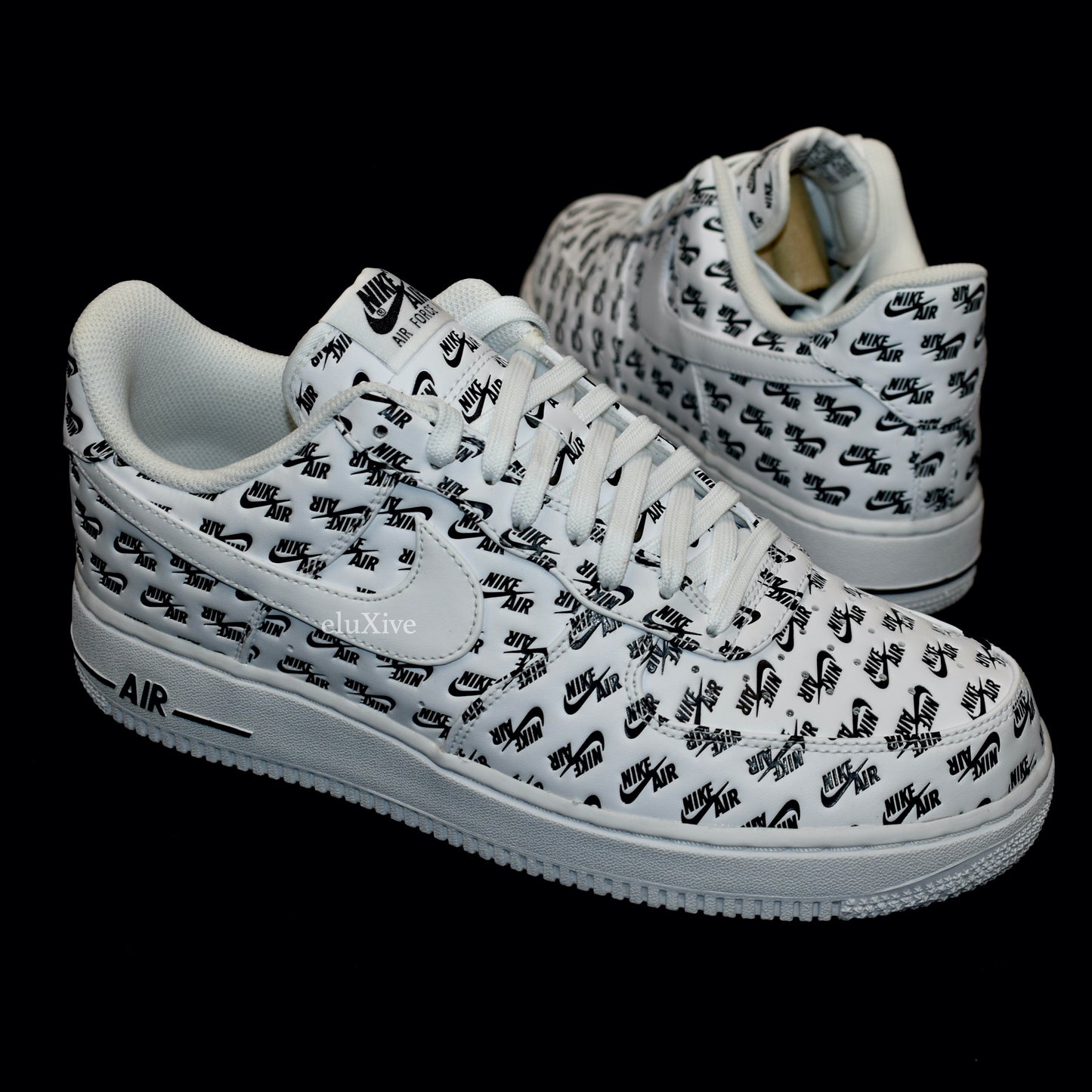Nike - Air Force 1 '07 QS Allover Logo Print (White)
