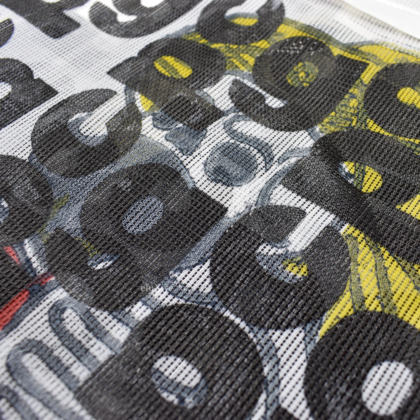 Comme des Garcons - Skeleton CDG Logo Overprint Mesh Bag