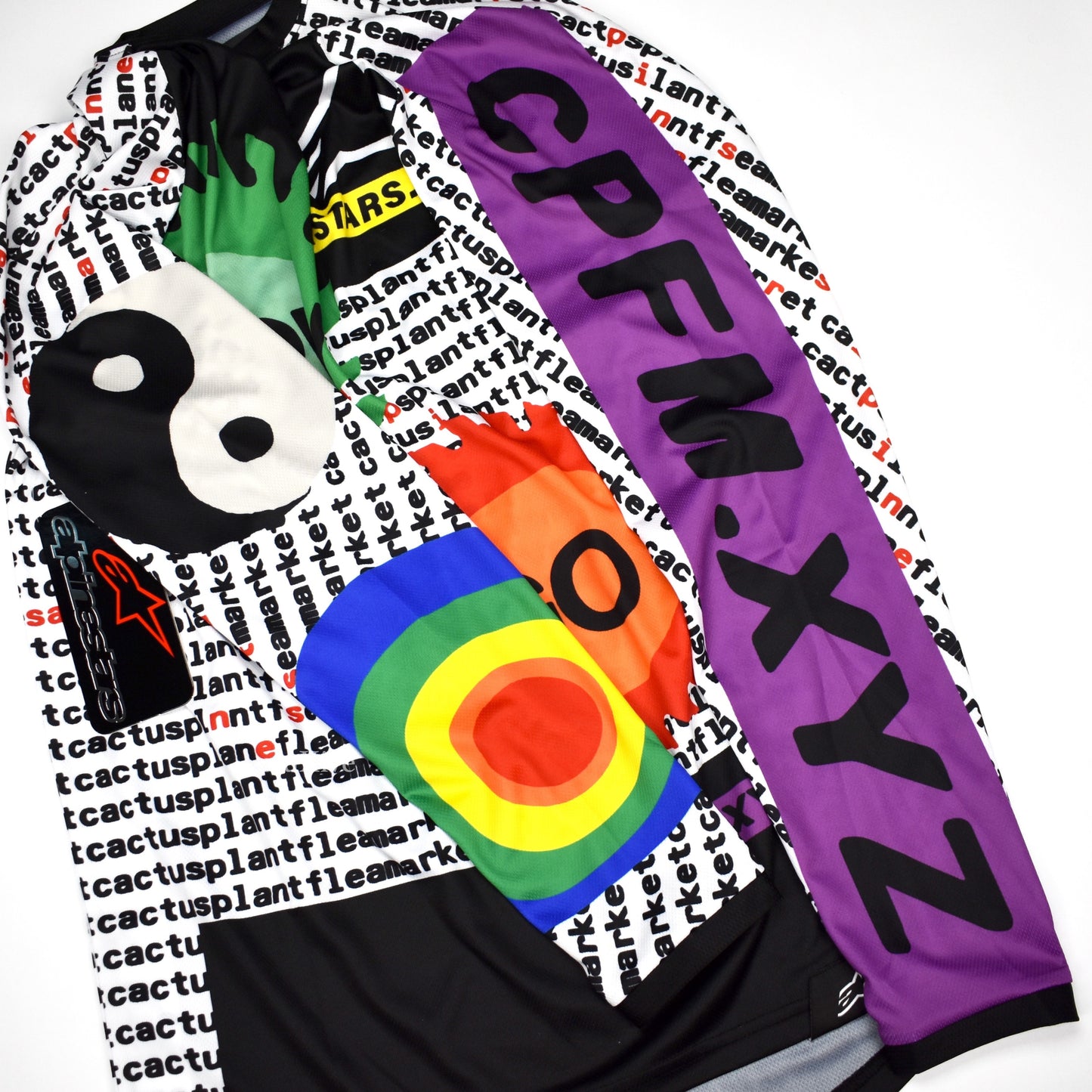 Cactus Plant Flea Market x Alpinestars - Logo Print Jersey