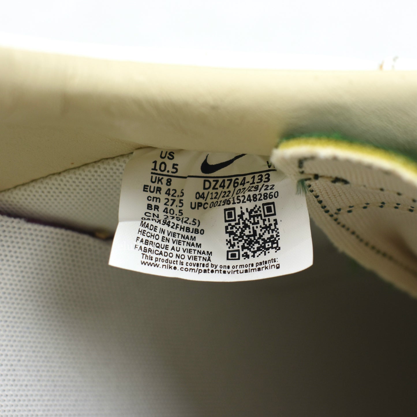 Nike - Air Force 1 '07 LV8 'Vintage 82' (White/Gorge Green)