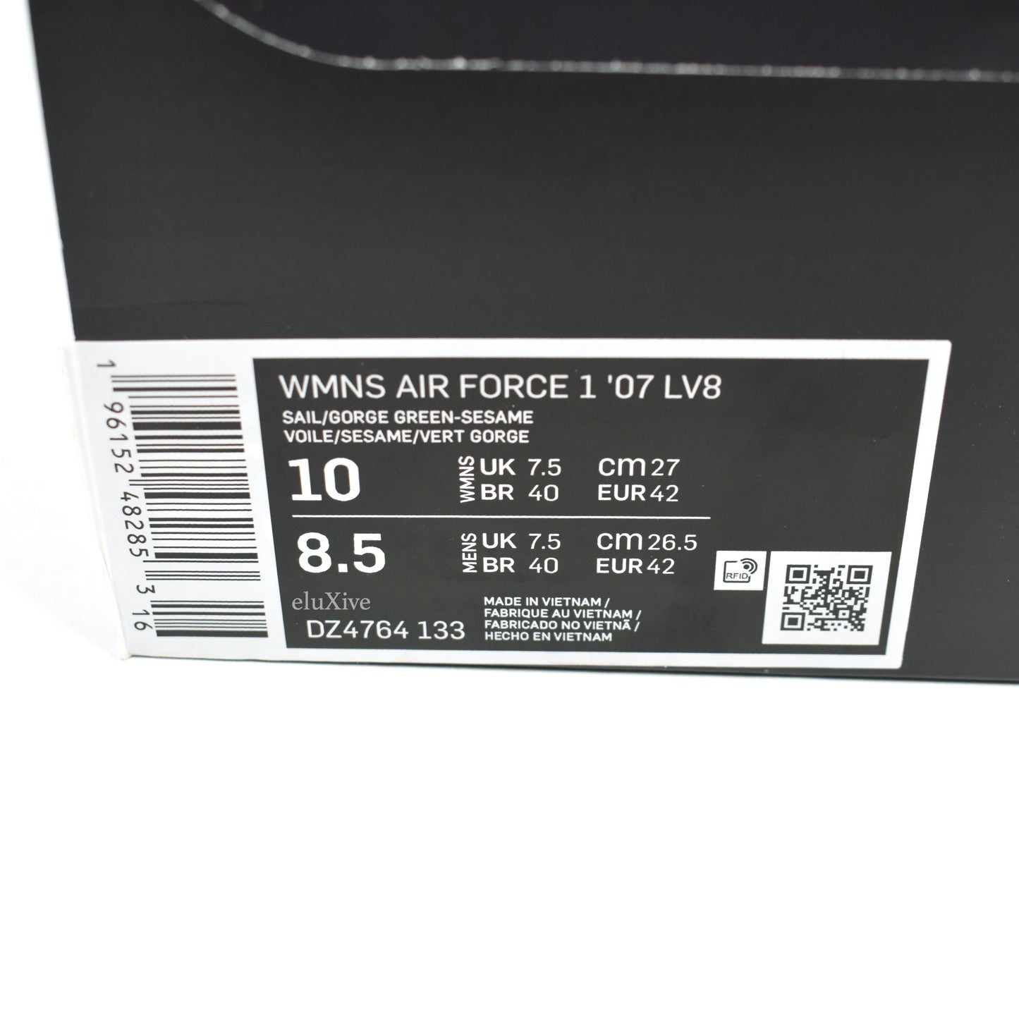 Nike - Air Force 1 '07 LV8 'Vintage 82' (White/Gorge Green)